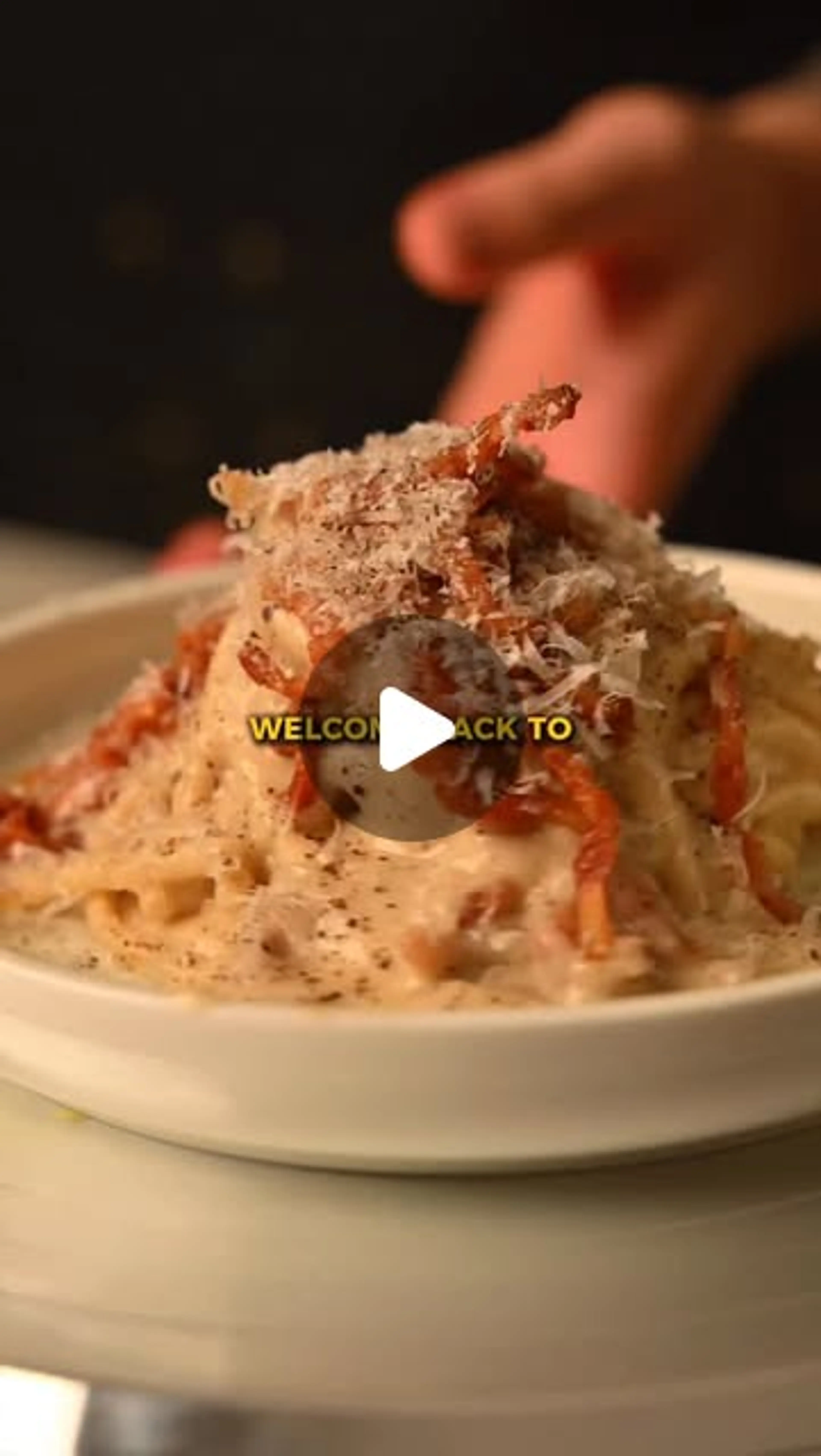 Pasta (square Spaghetti) Alla Gricia