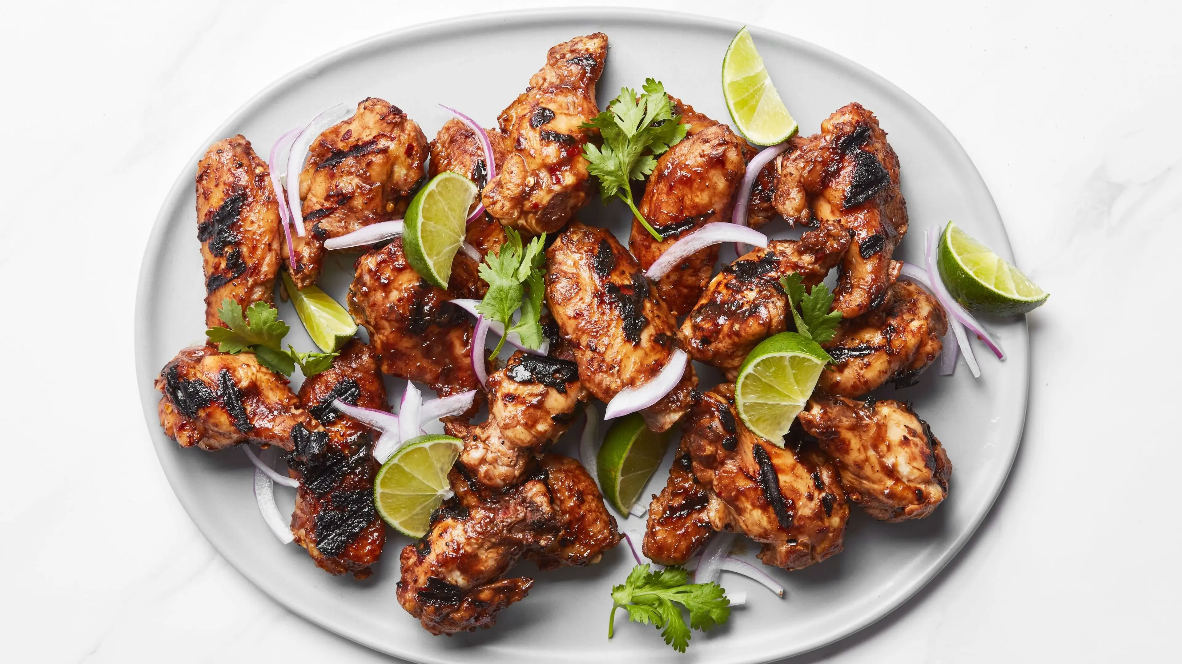 Spicy Tamarind-Glazed Grilled Chicken Wings