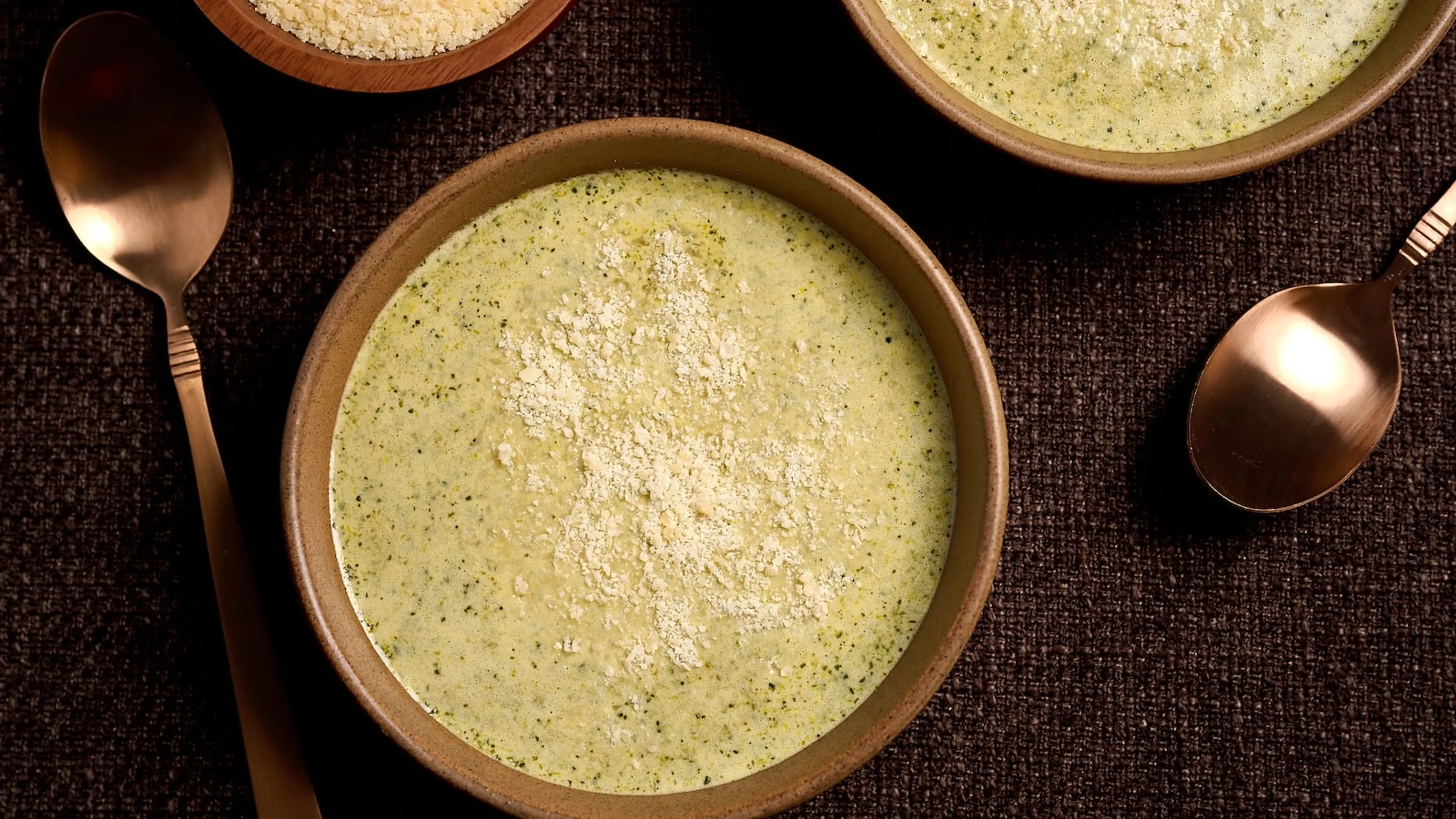 Broccolini Parmesan Soup
