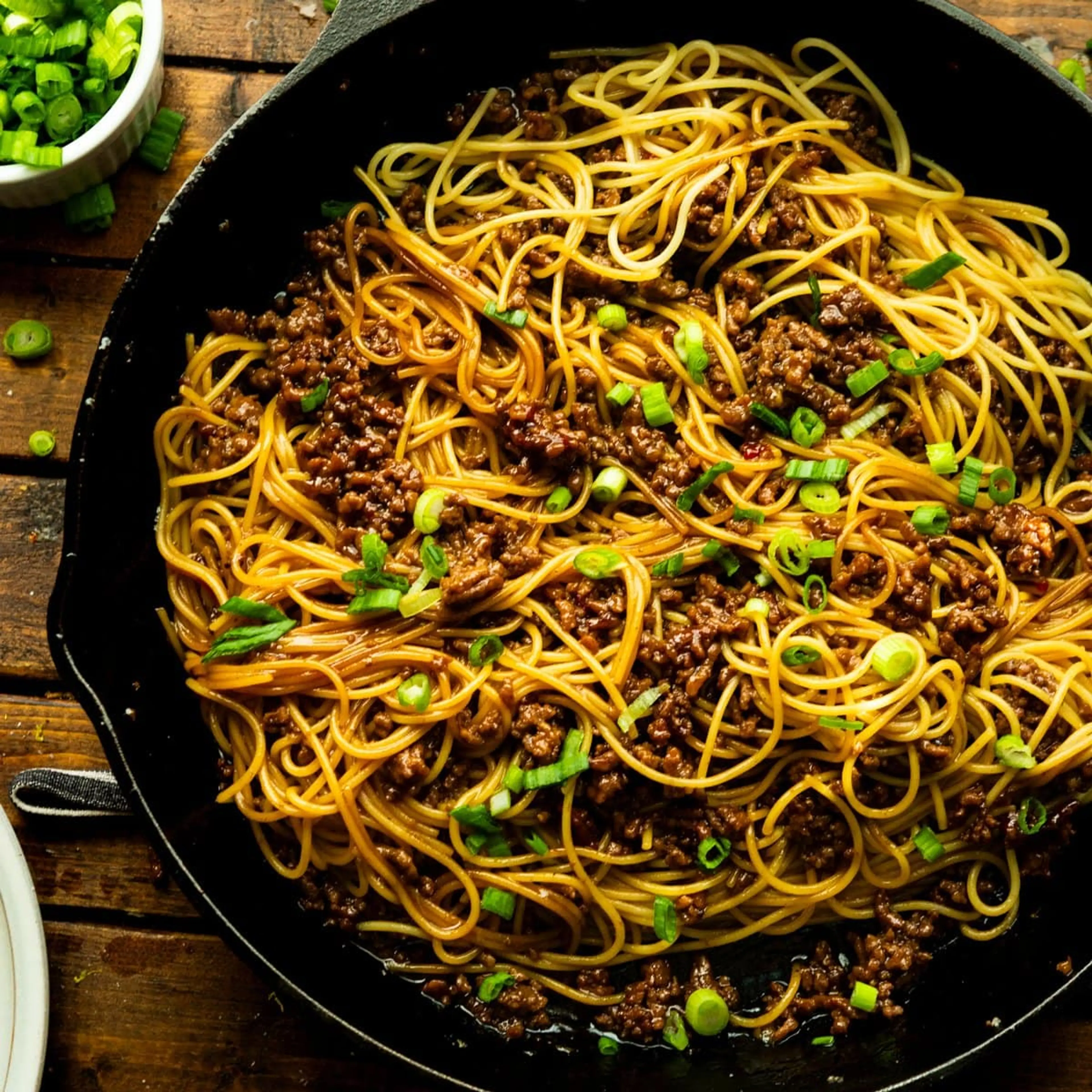 Korean Ground Beef Noodles