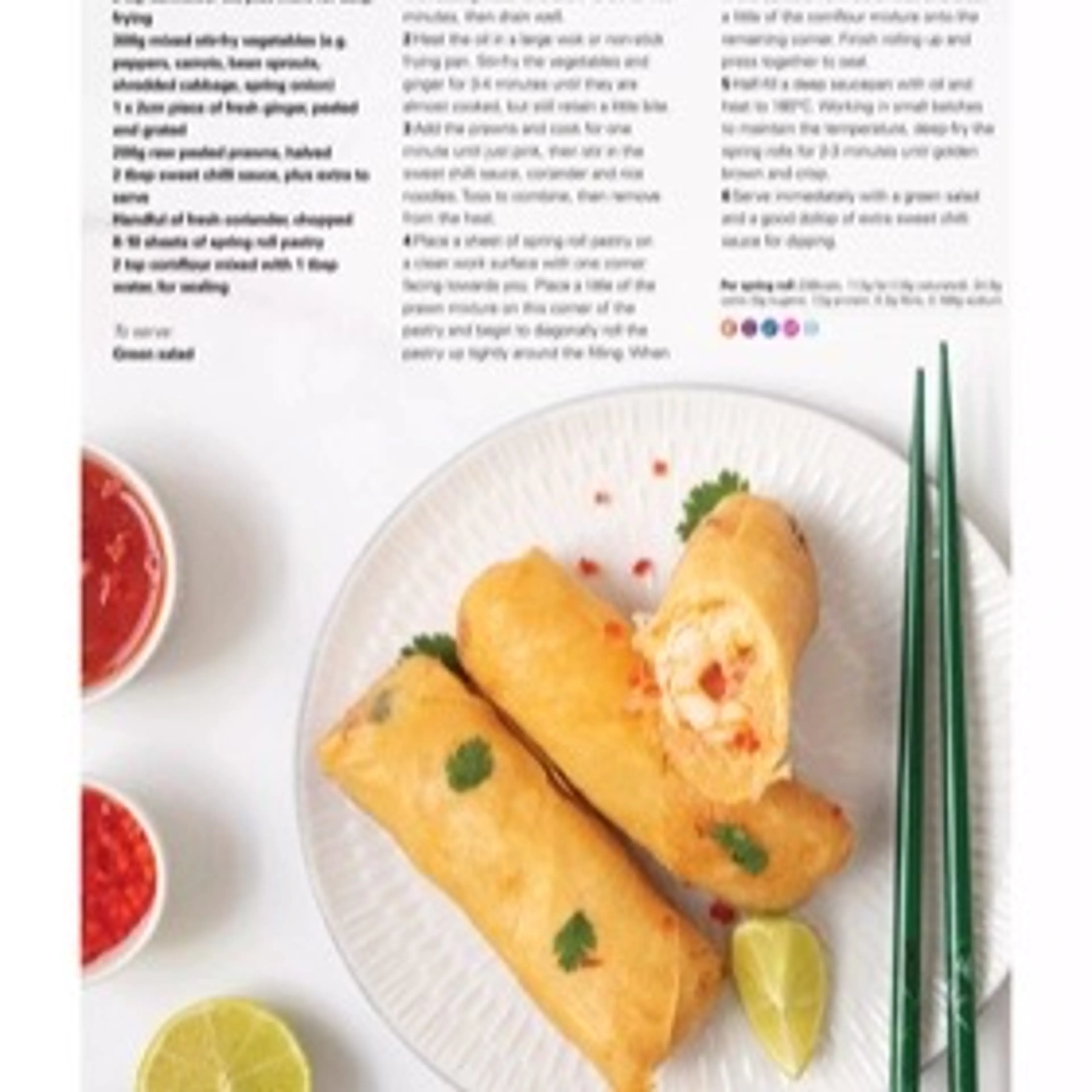 Prawn spring rolls