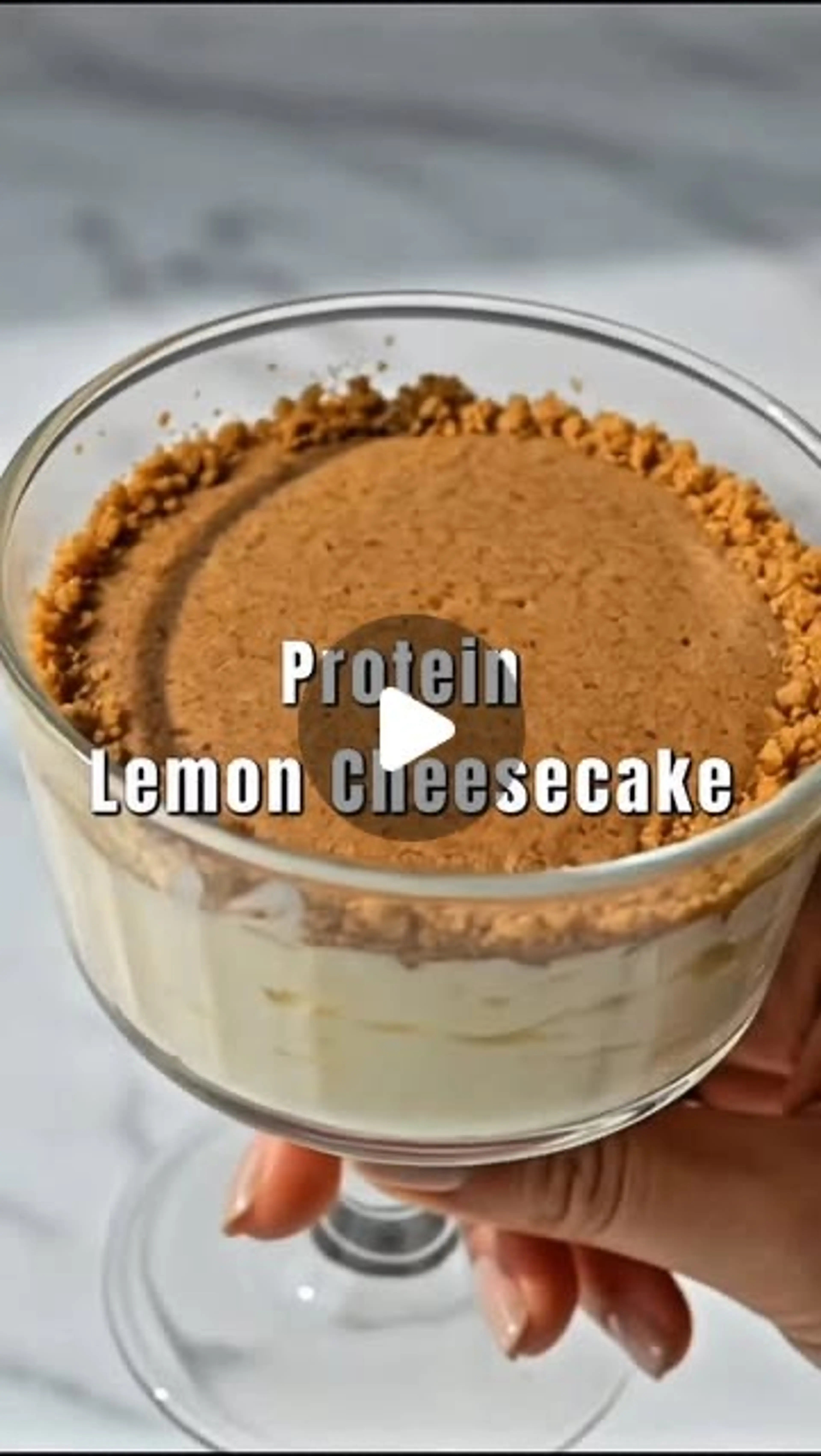High Protein Lemon Cheesecake
