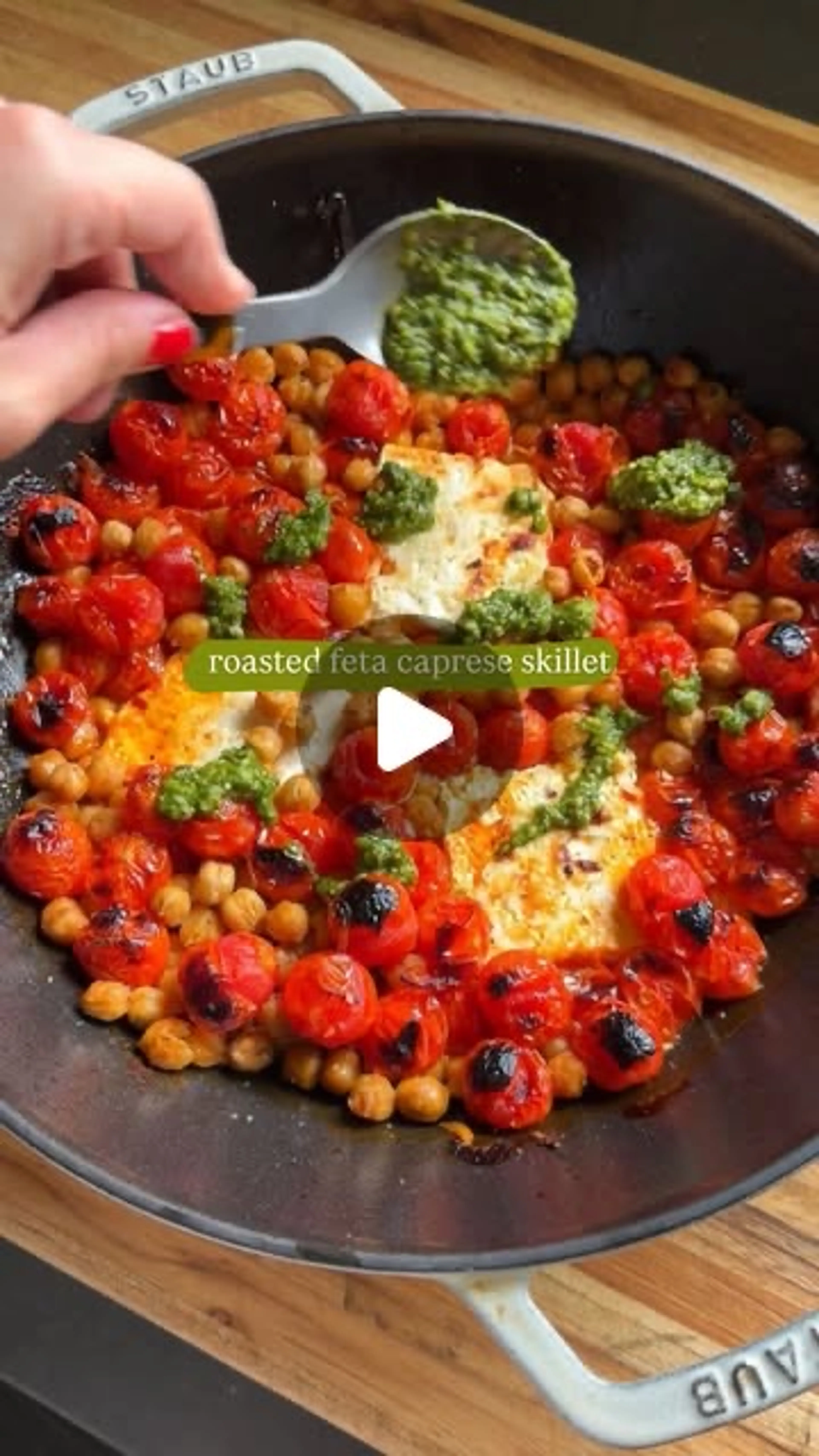 Roasted feta caprese Salad
