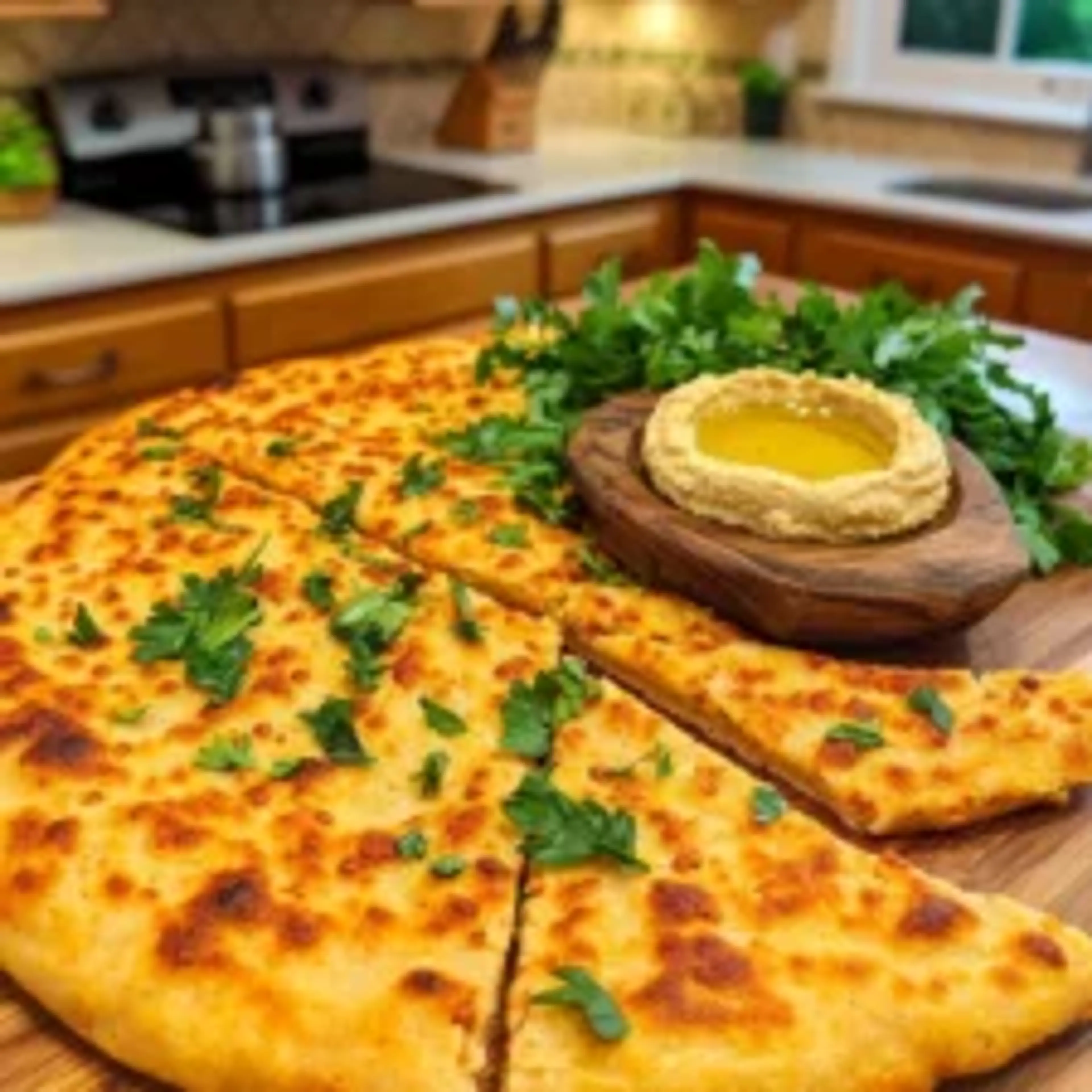 Soft & Savory Mediterranean Red Lentil Flatbread