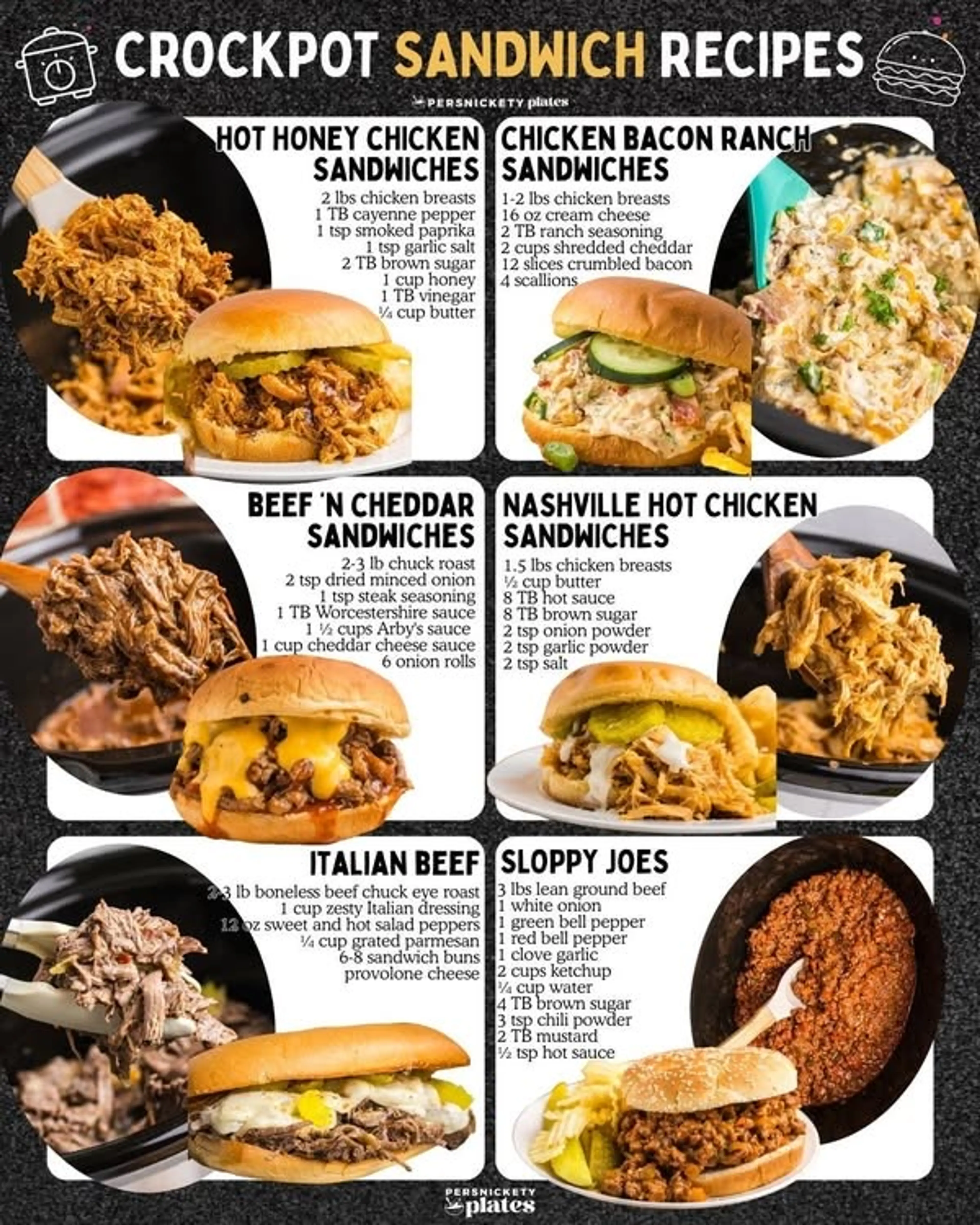 Six Easy, Tasty (& Hearty!) Sandwiches Made in the Crockpot