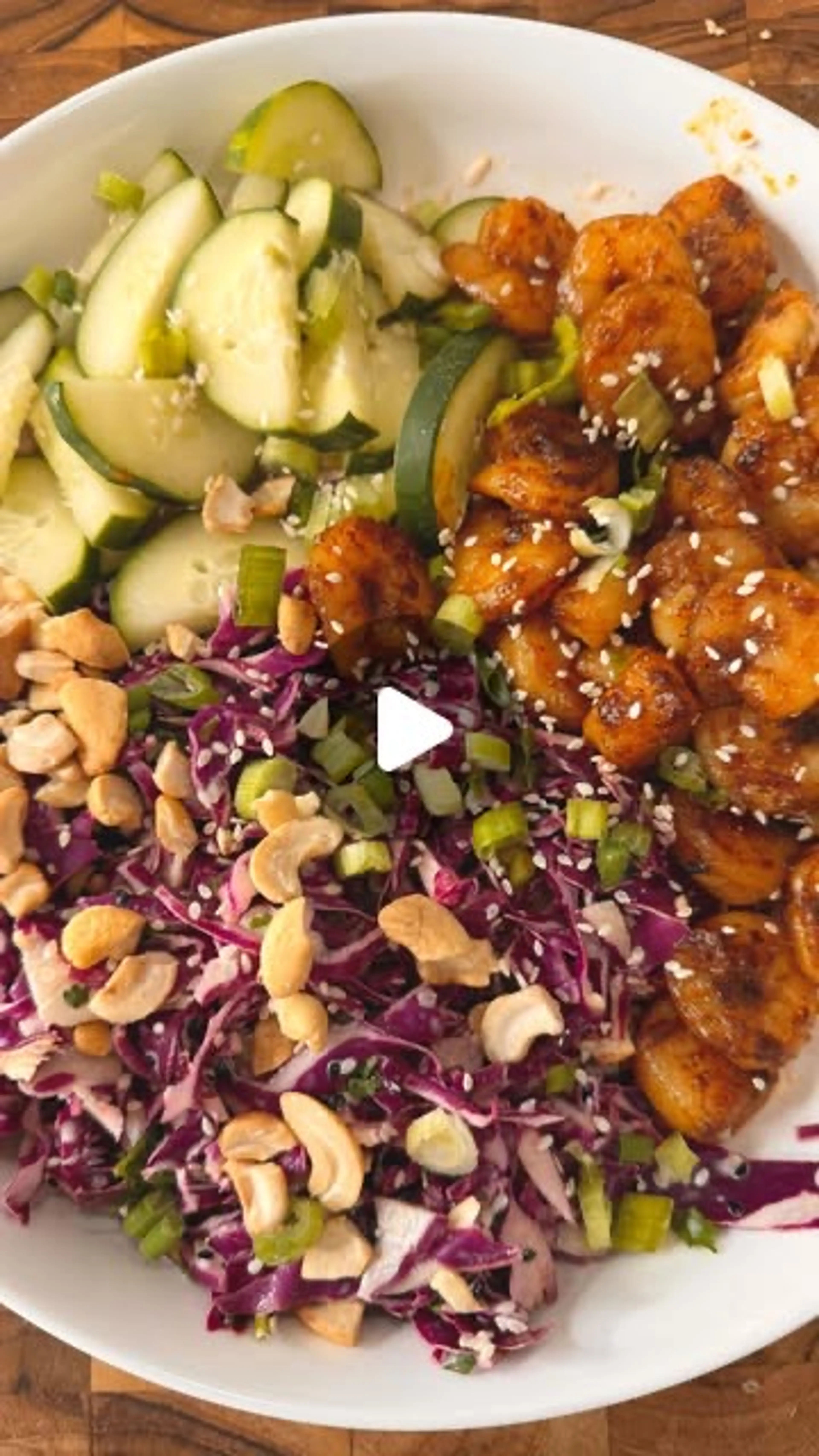 Low Carb Power Shrimp Bowl