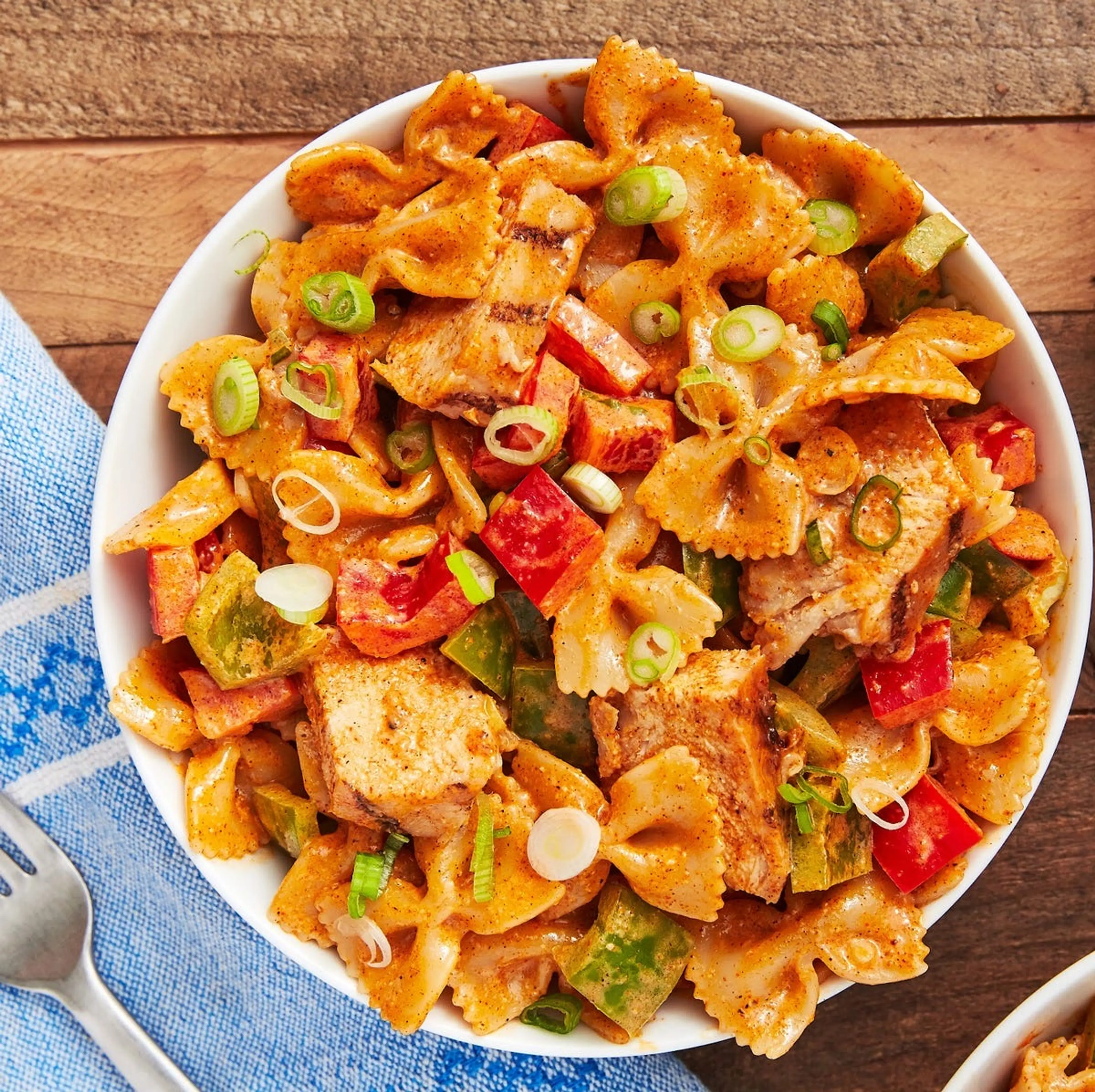 Grilled Chicken Cajun Pasta Salad