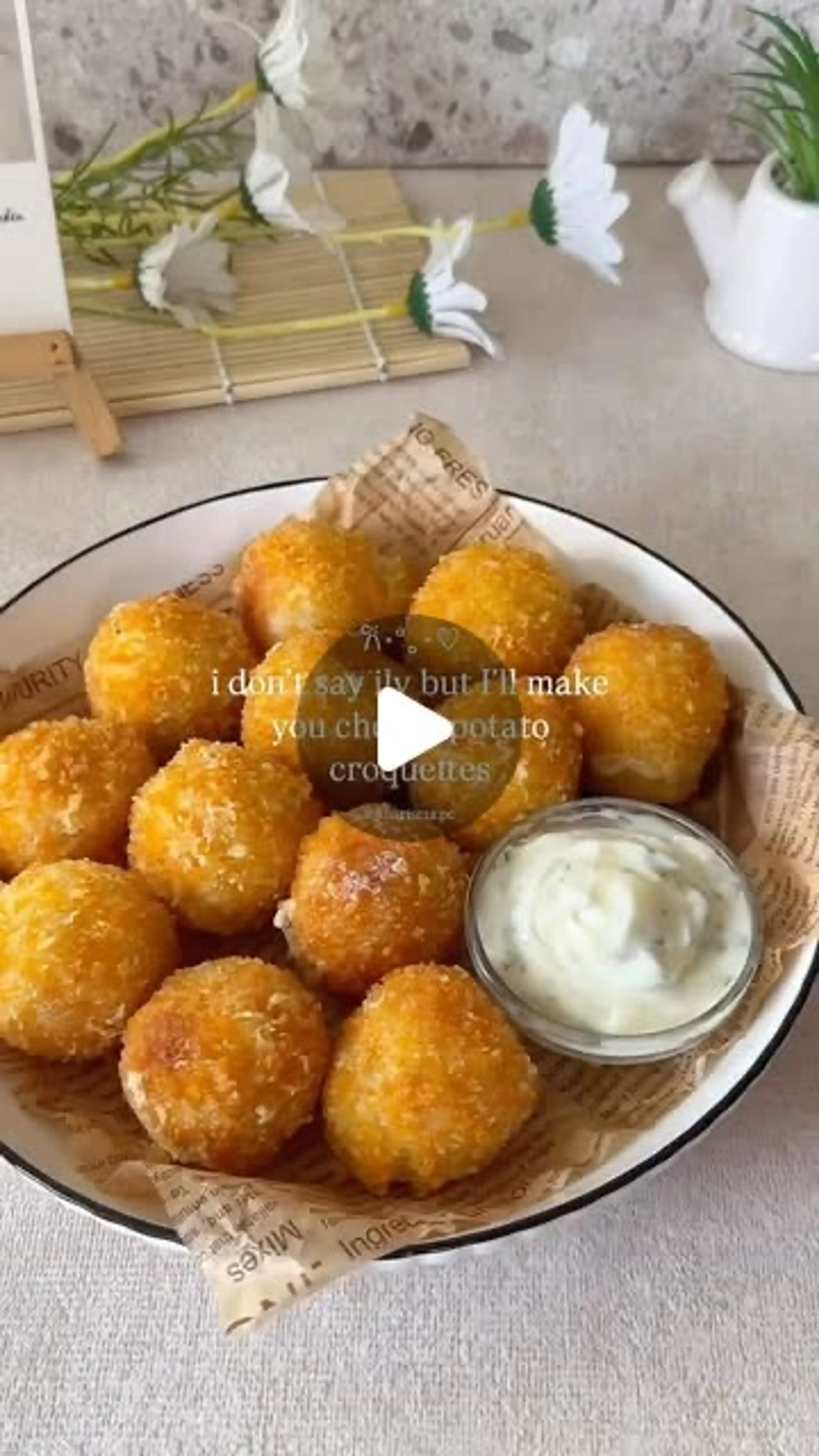 Cheesy Potato Croquettes