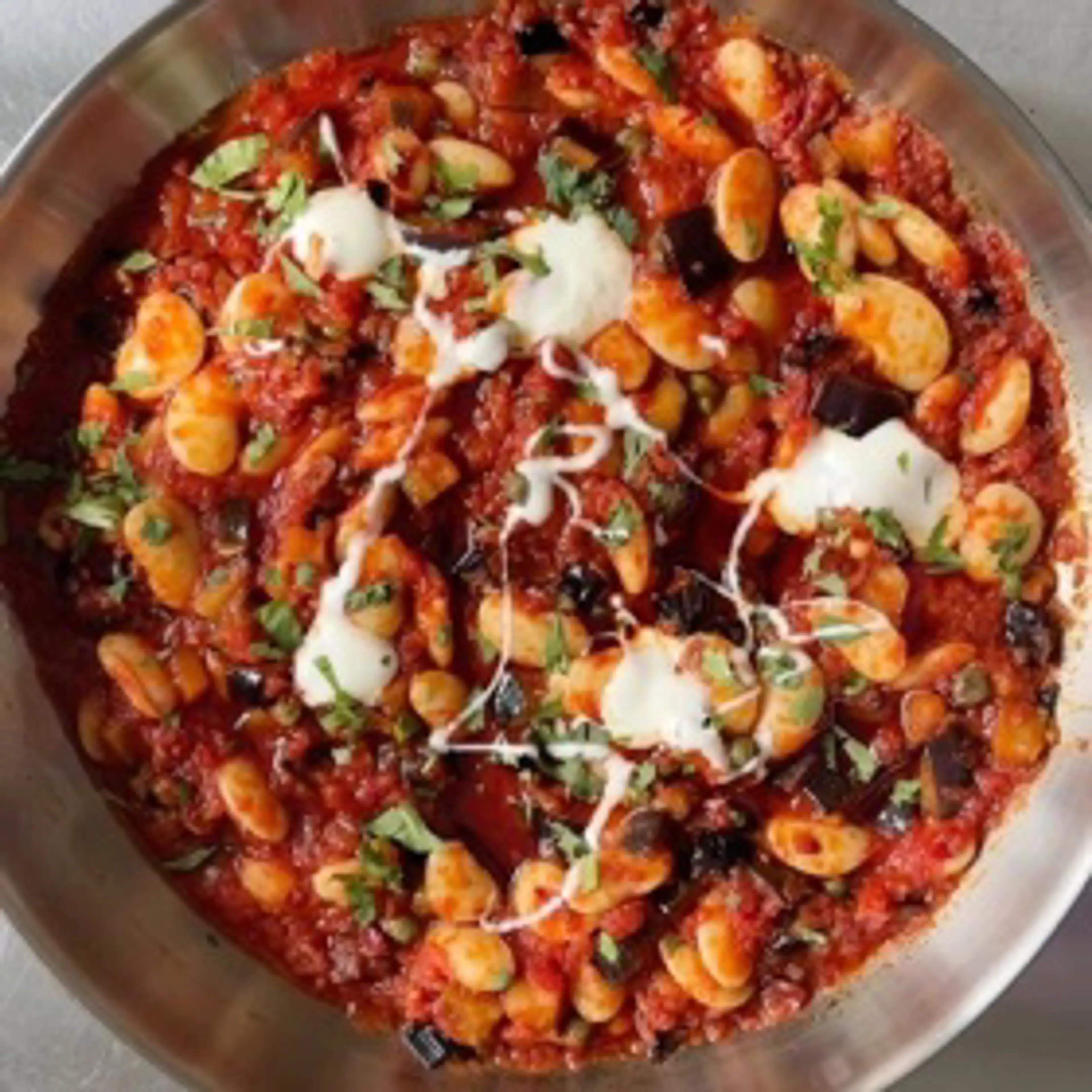 Aubergine Butter Beans