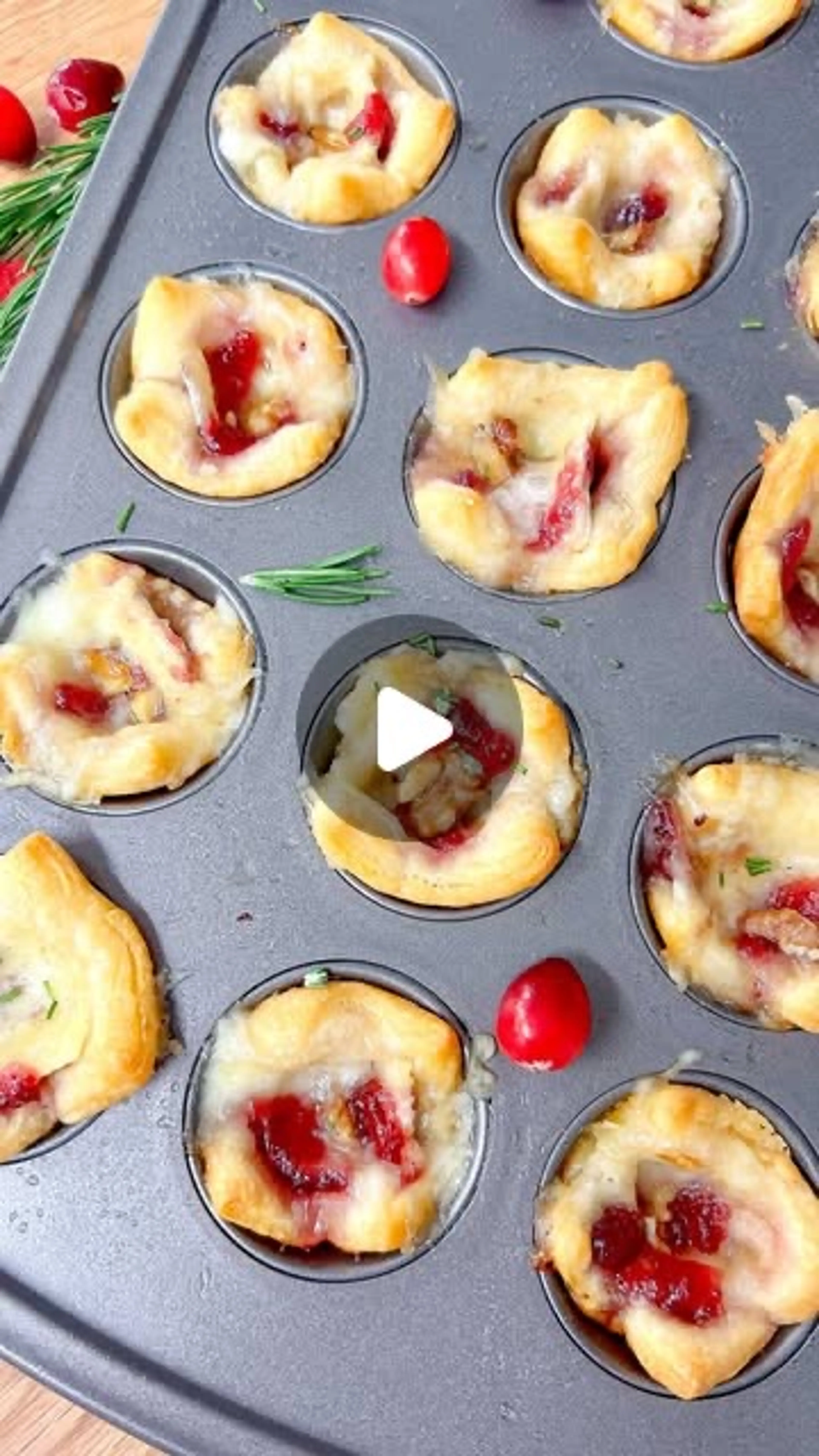 Cranberry Brie Puffs