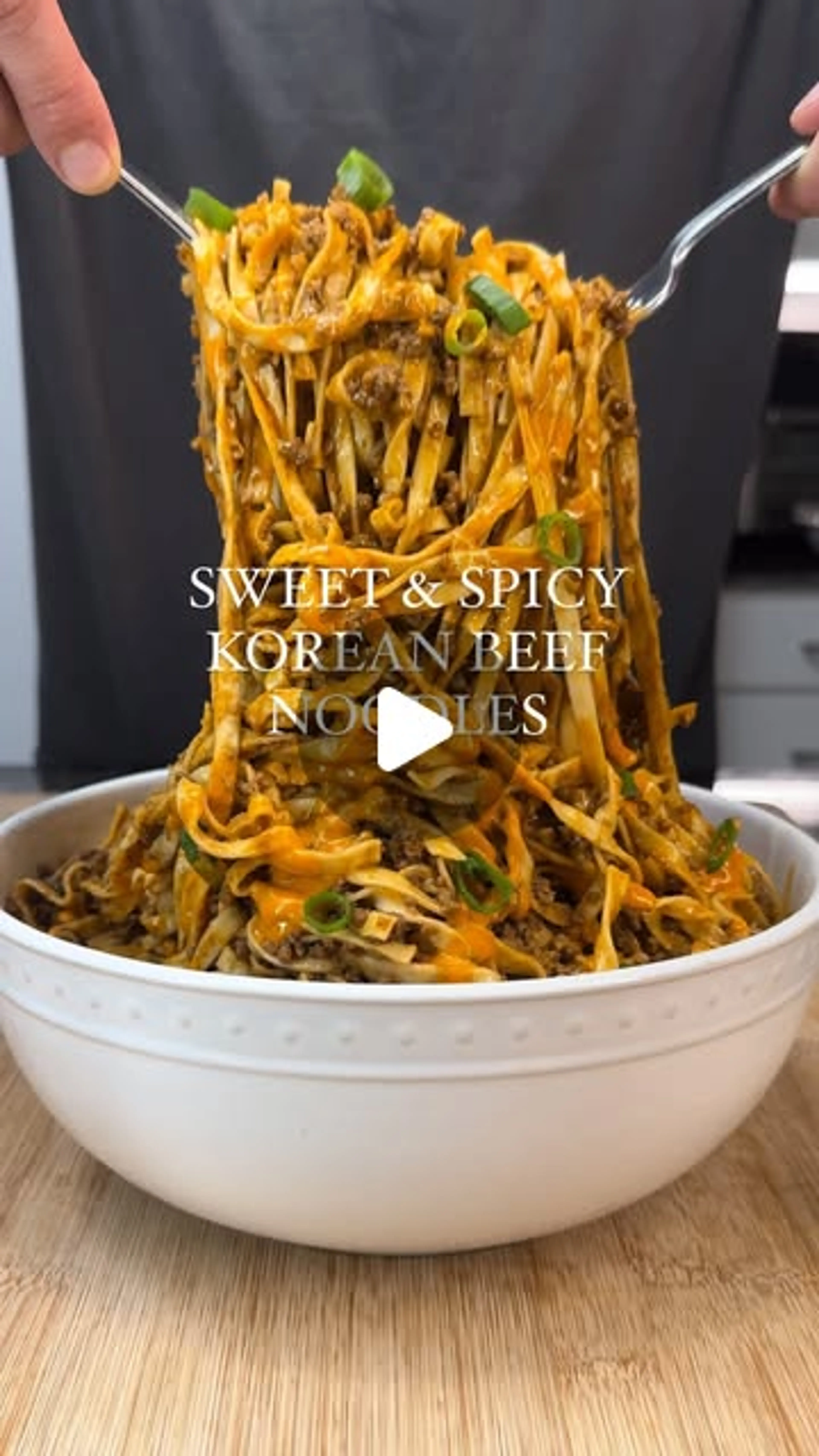 Sweet & Spicy Korean Beef Noodles