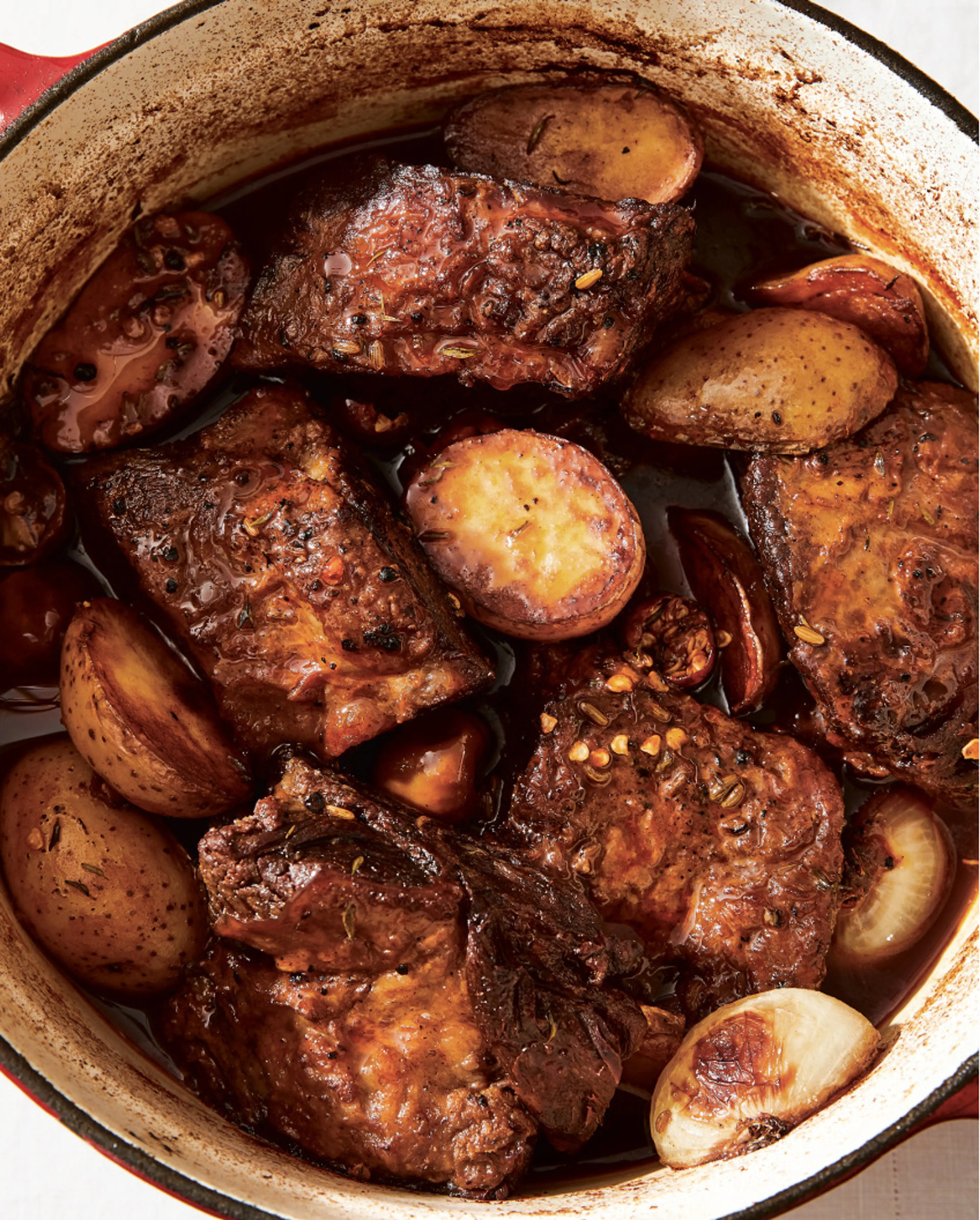Spiced and Braised Short Ribs with Creamy Potatoes