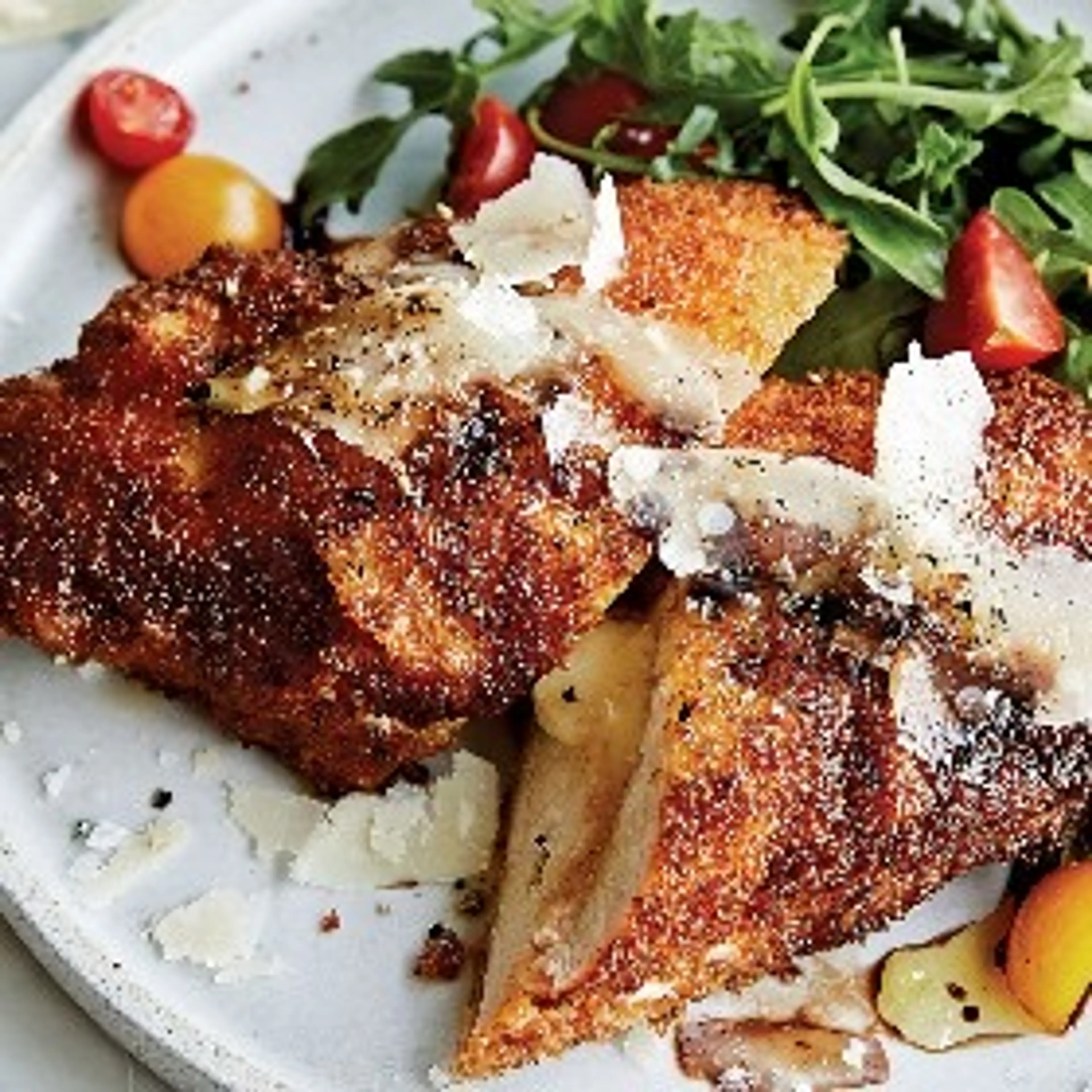 Chrissy Teigen’s Cheesy Chicken Milanese