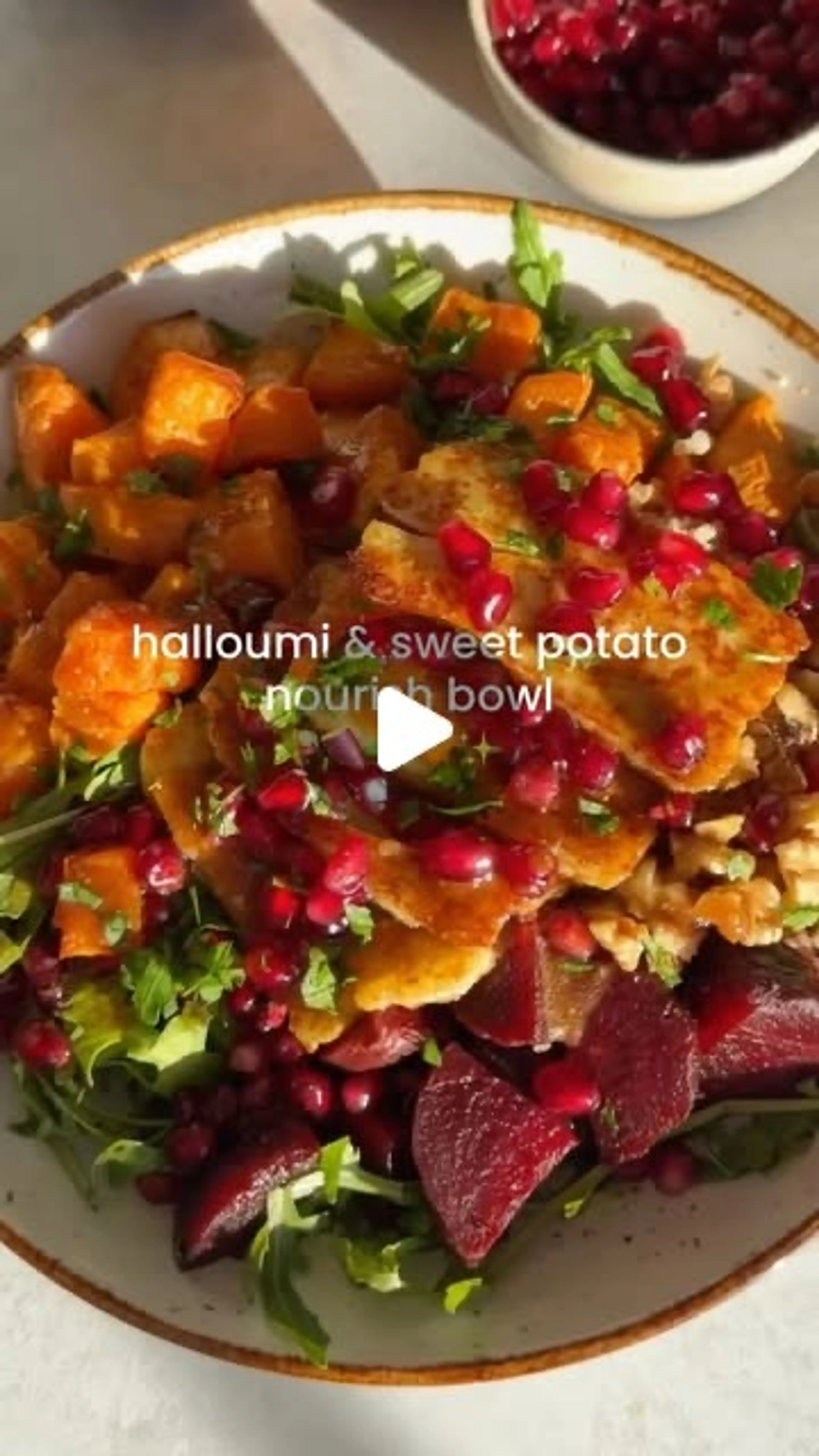 Halloumi and Sweet Potato Nourish Bowl
