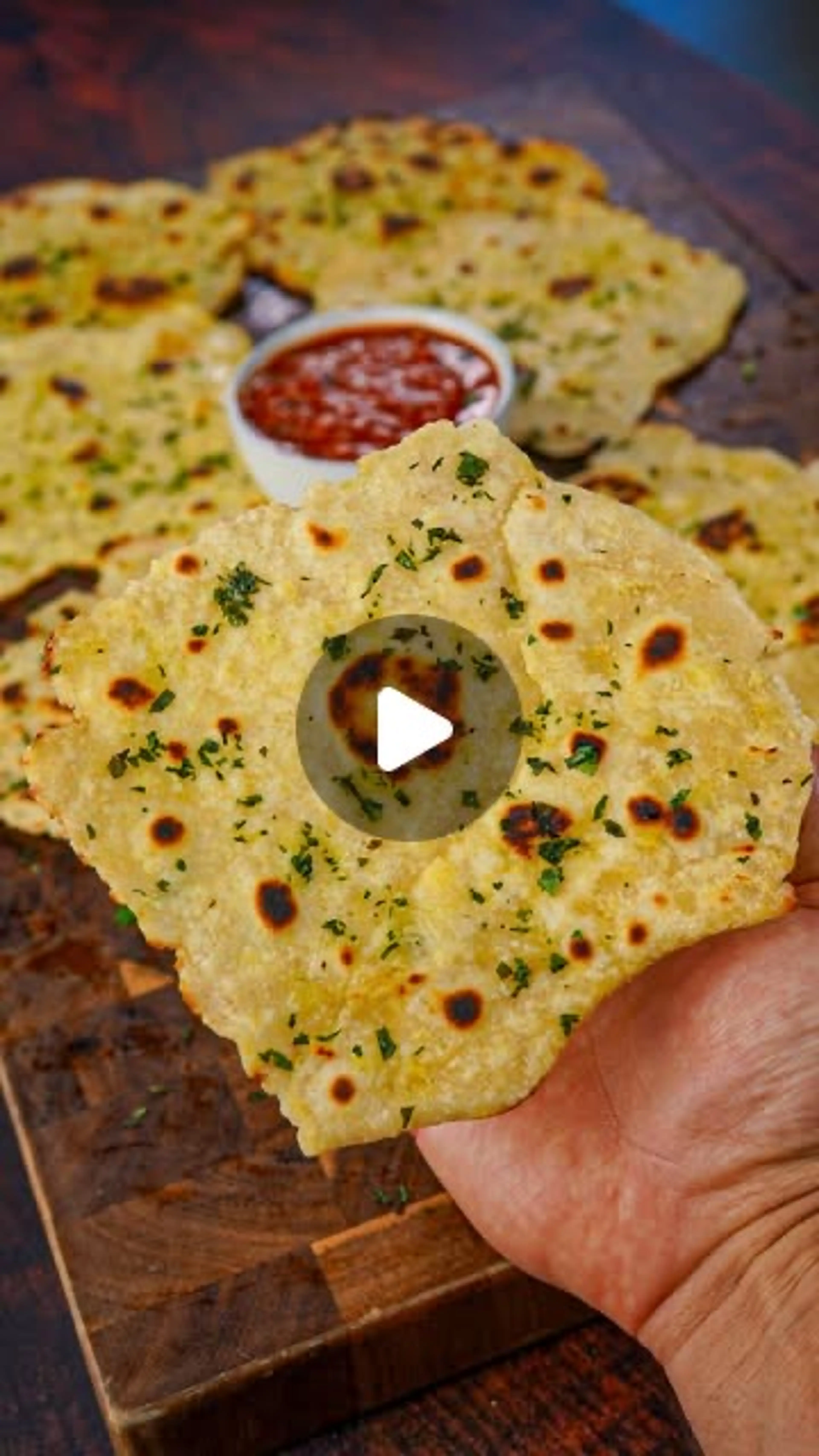 58 Cal Garlic Naan Bread