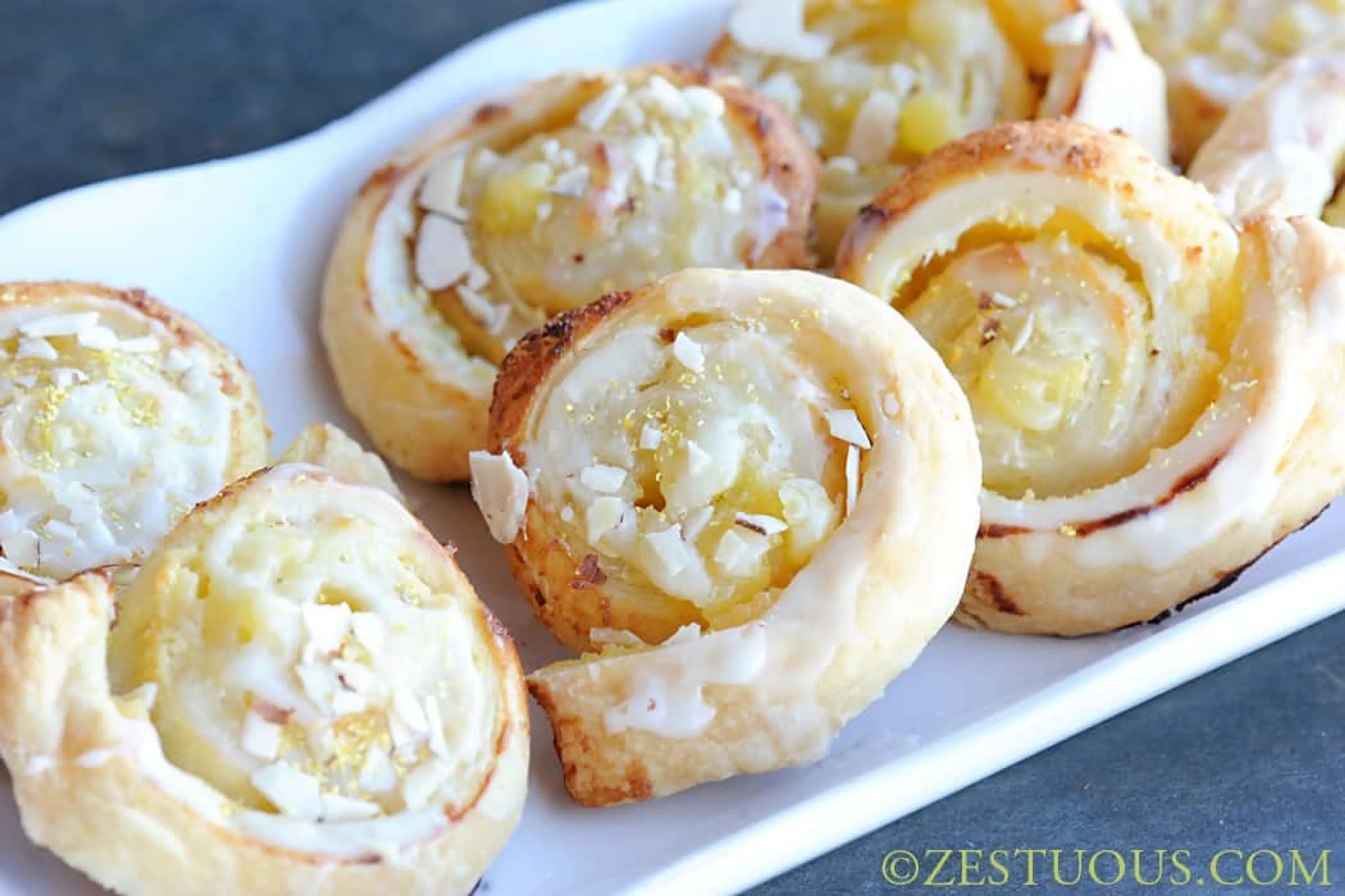 Puff Pastry Lemon Rolls
