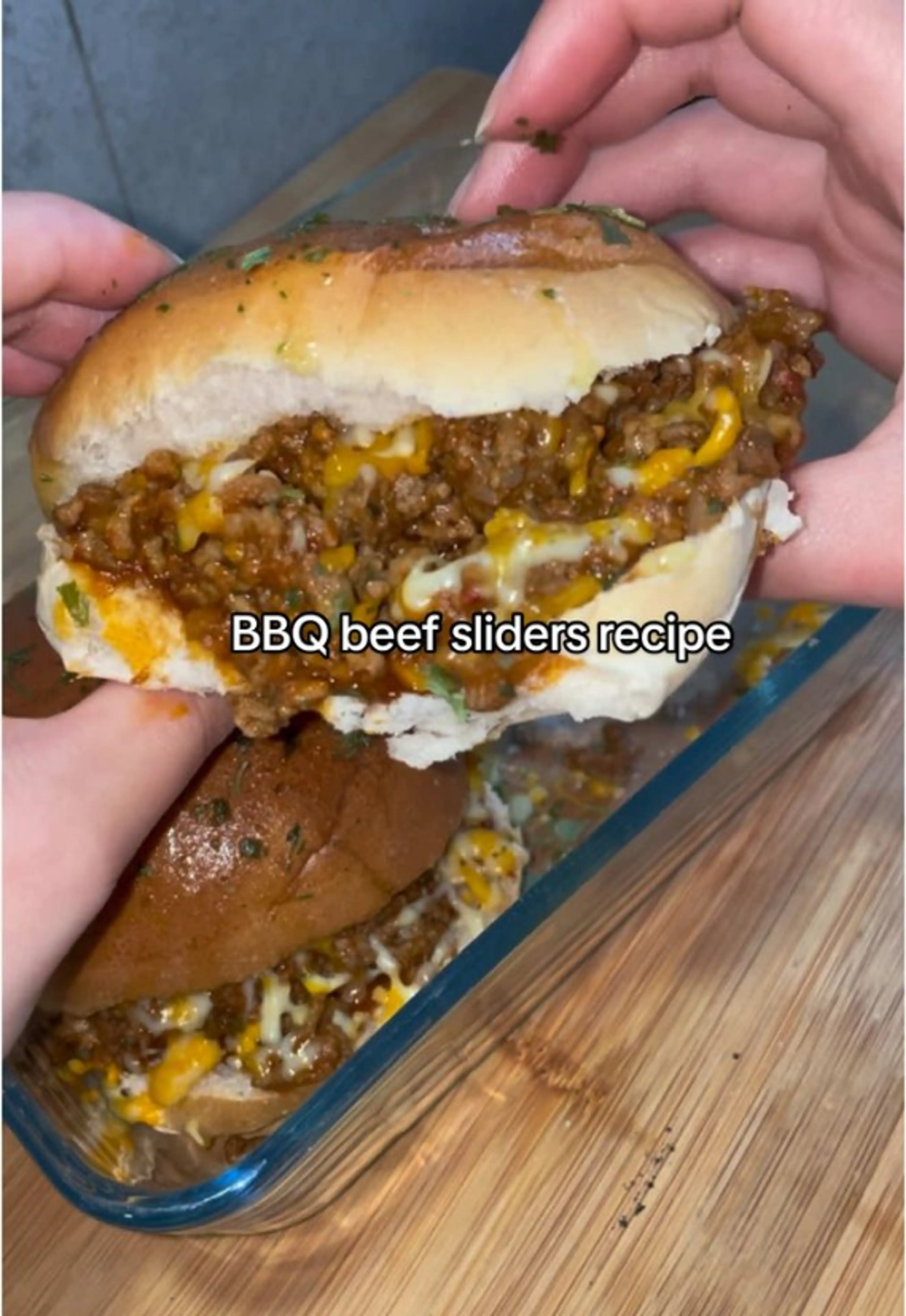 Cheesy Bbq Beef Sliders