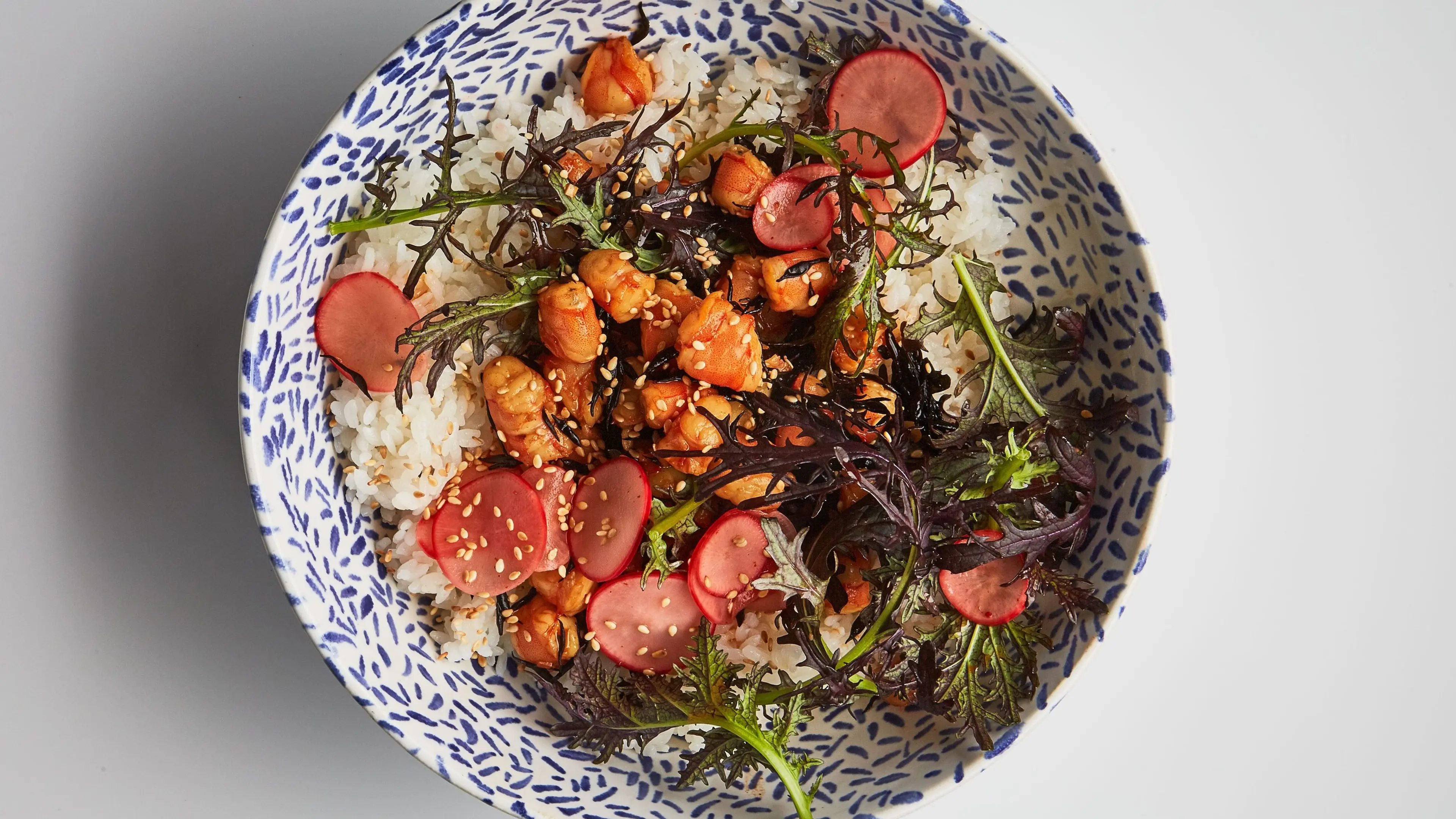 Shrimp with Pickled Radishes