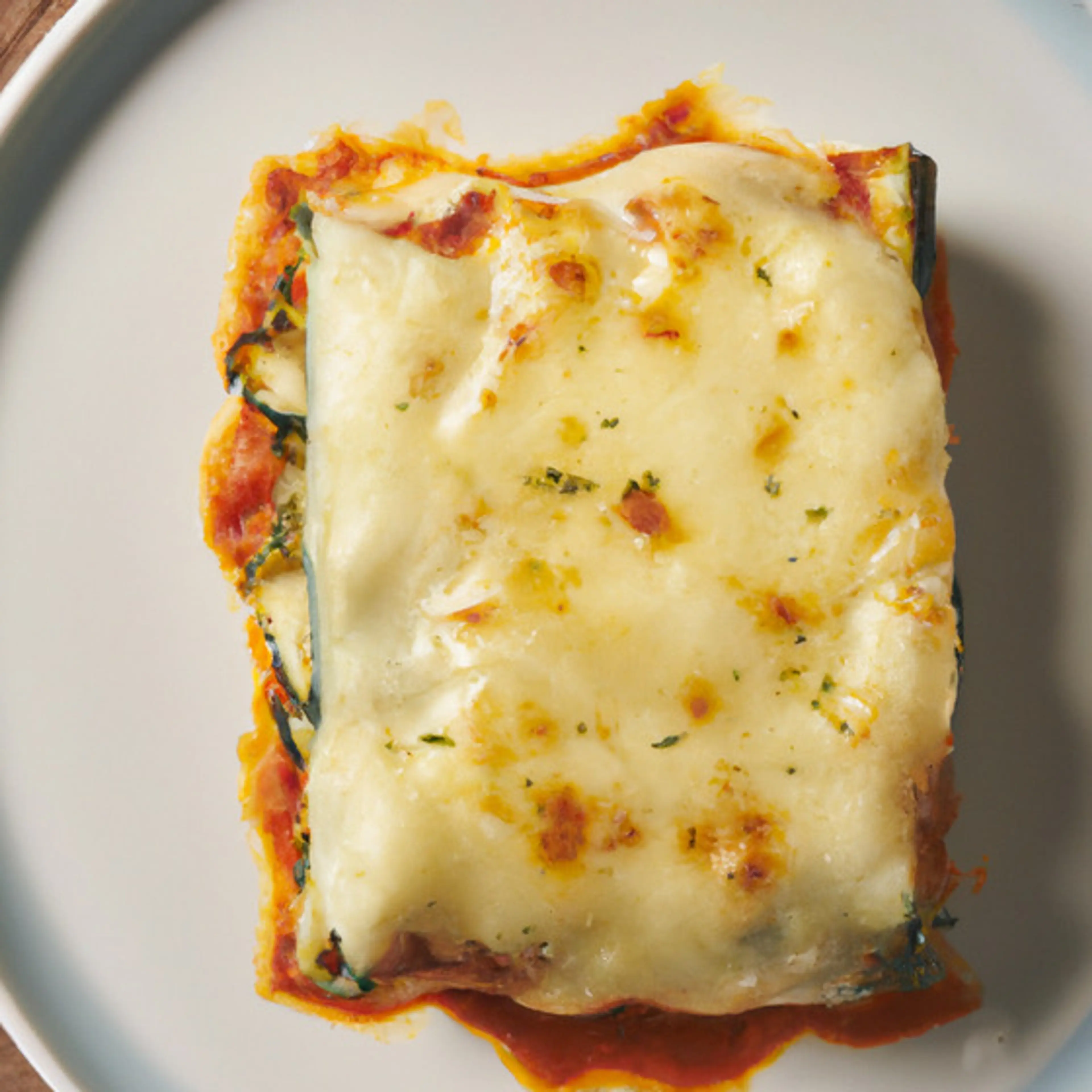 Lasagne met lasagne zalm pesto en courgette