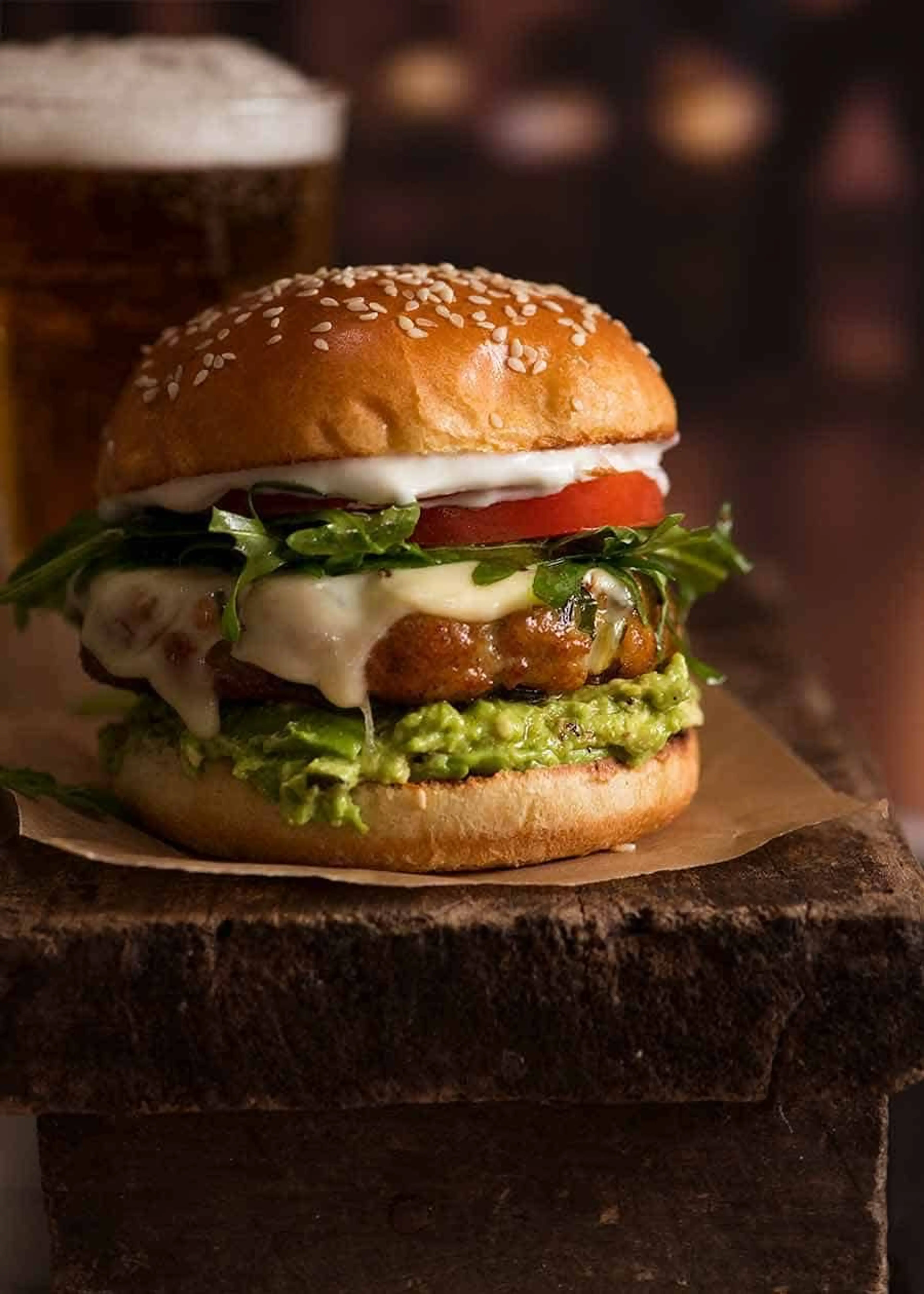 Avocado Chicken Burgers