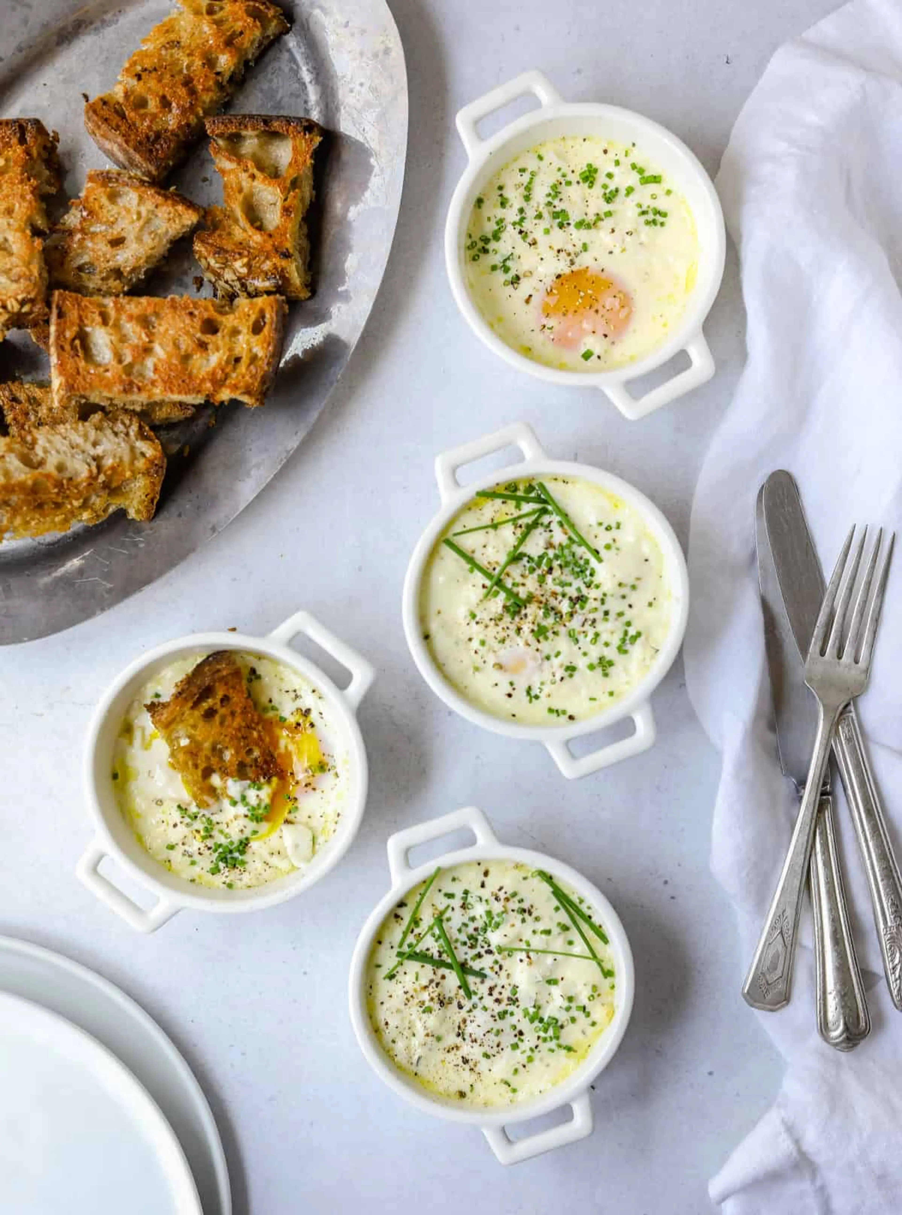 Eggs en Cocotte (Baked Eggs)