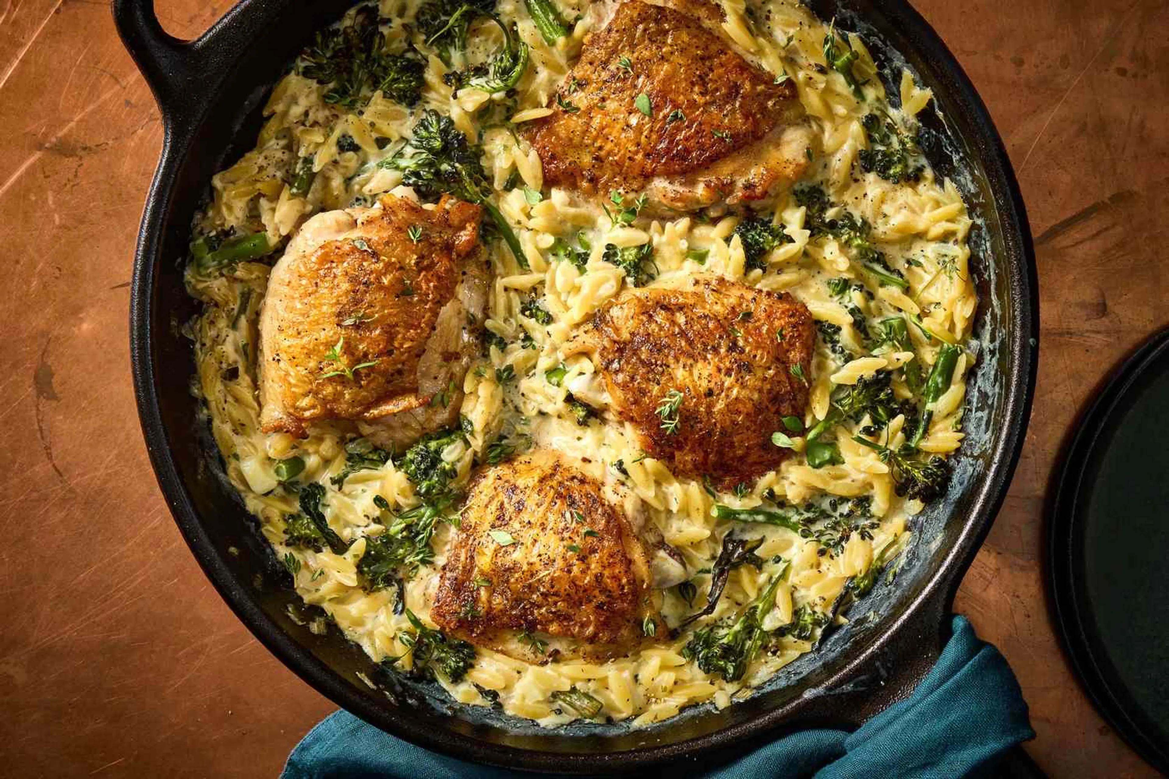 Creamy Chicken Orzo with Boursin
