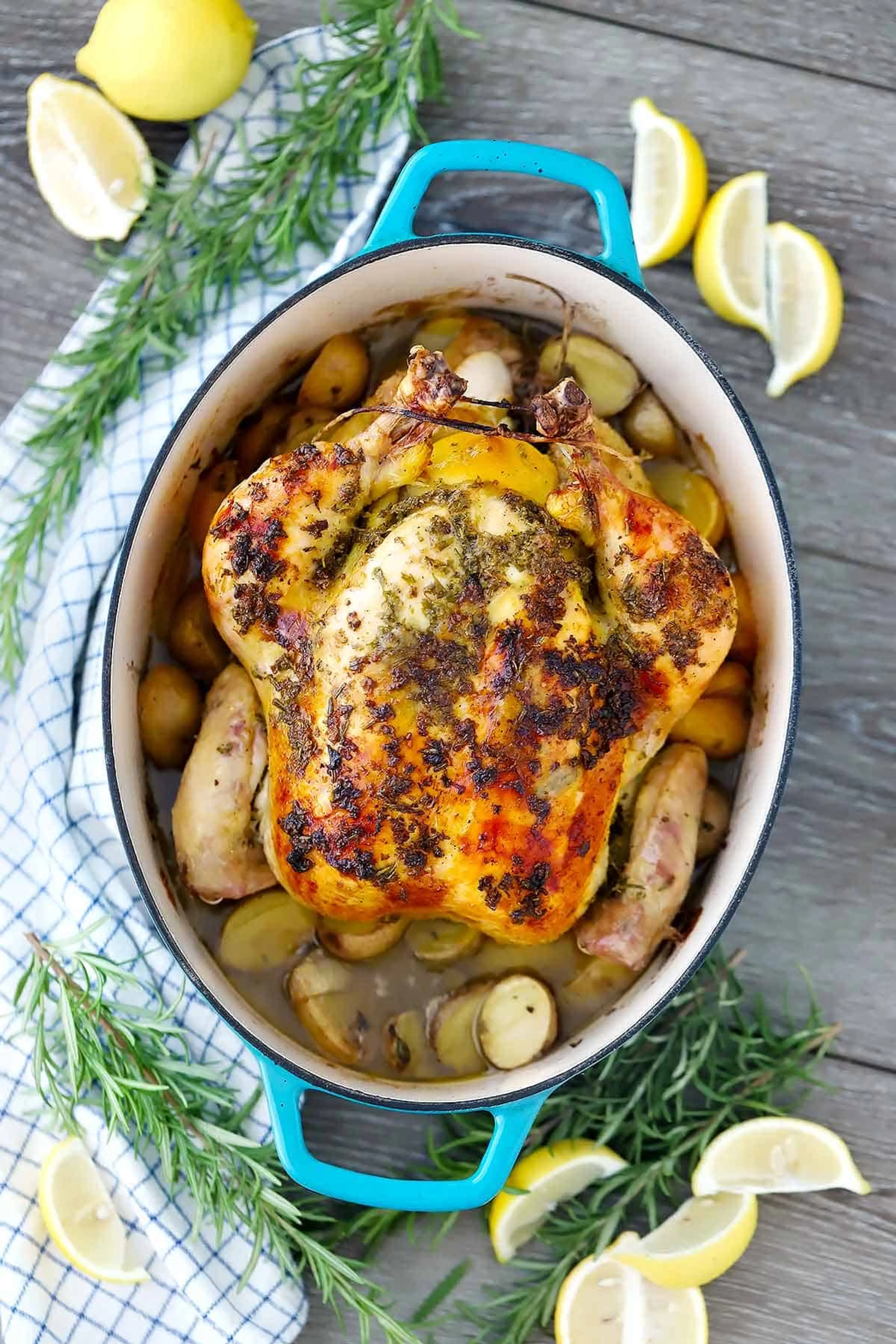Dutch Oven Whole Roast Chicken
