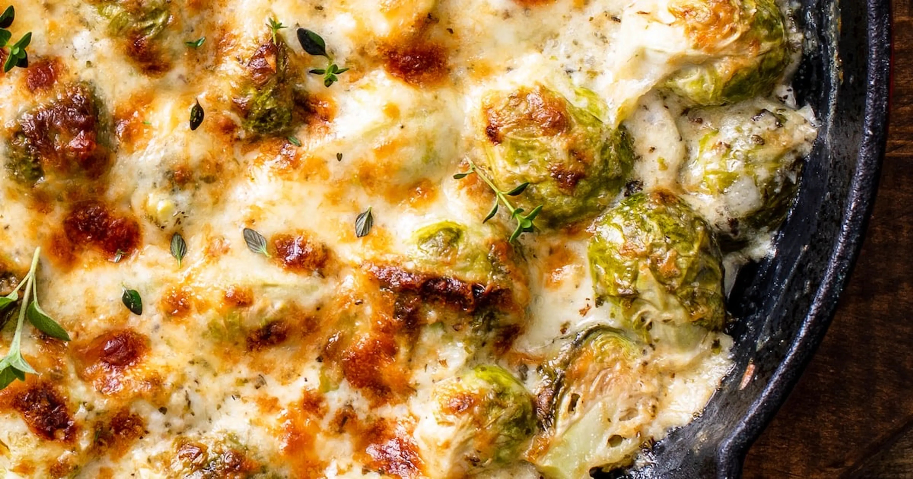 Cheesy Brussel Sprout Casserole