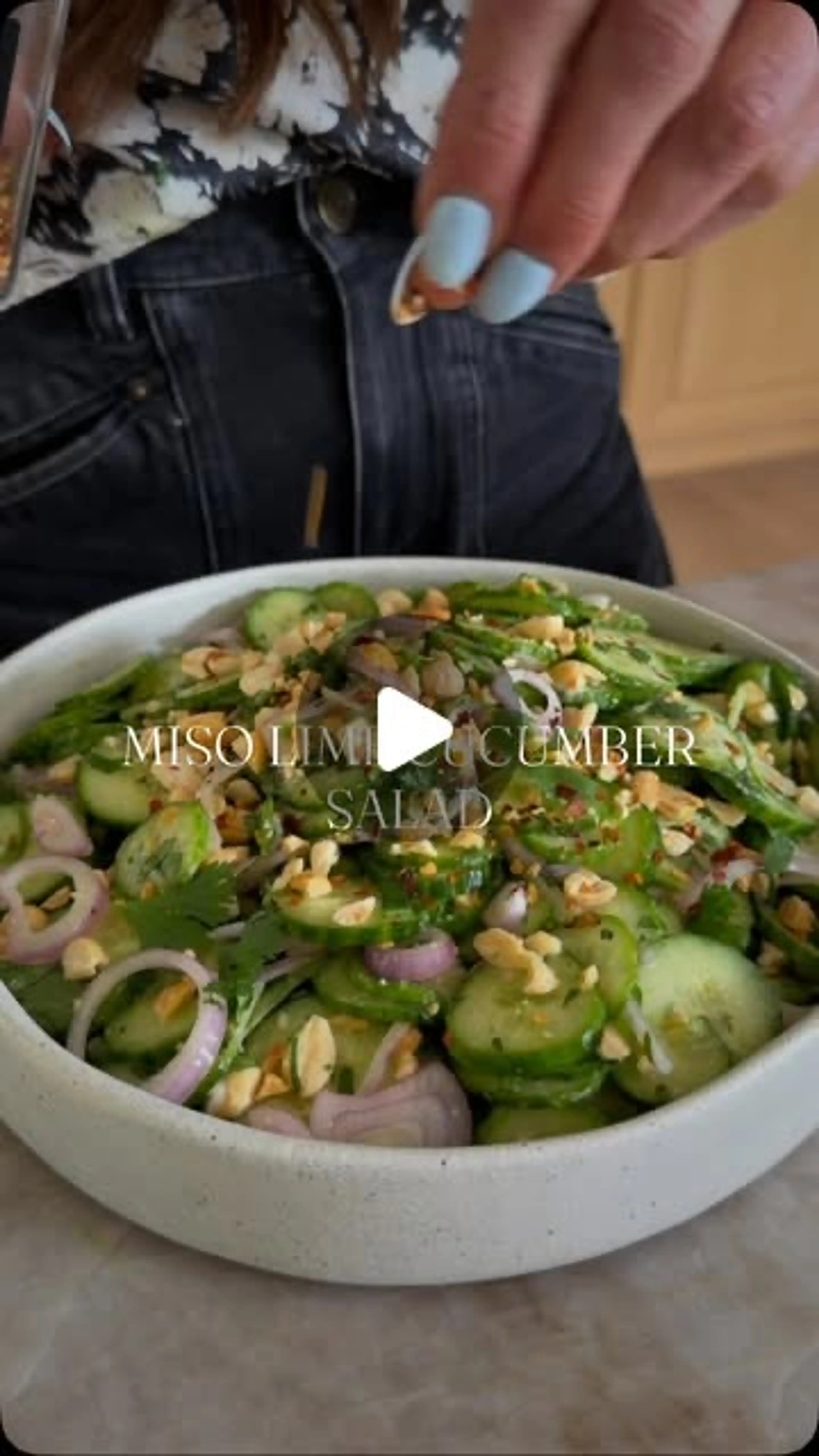 Miso Lime Cucumber Salad