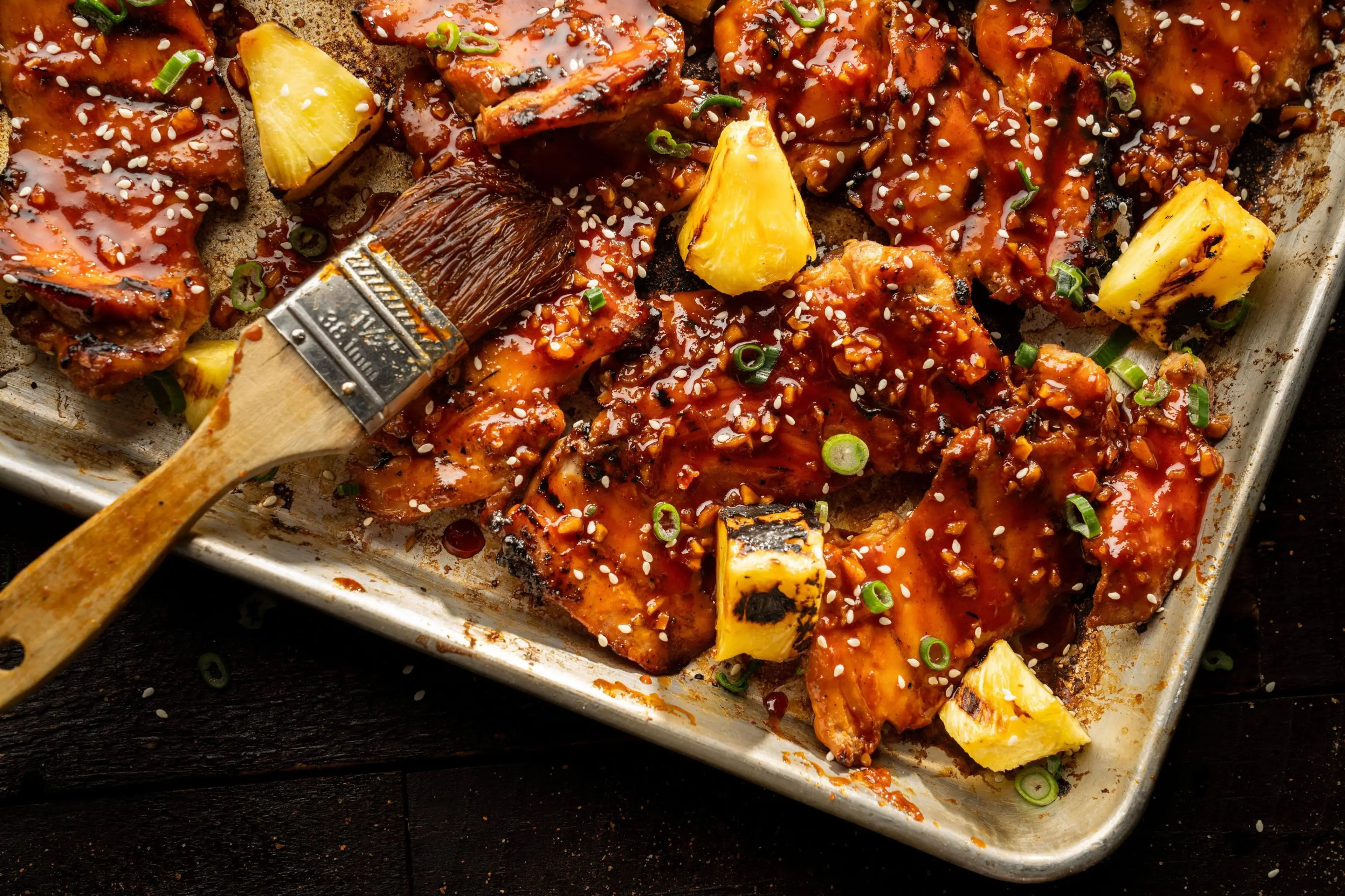 Air-fried Huli Huli Chicken Thighs