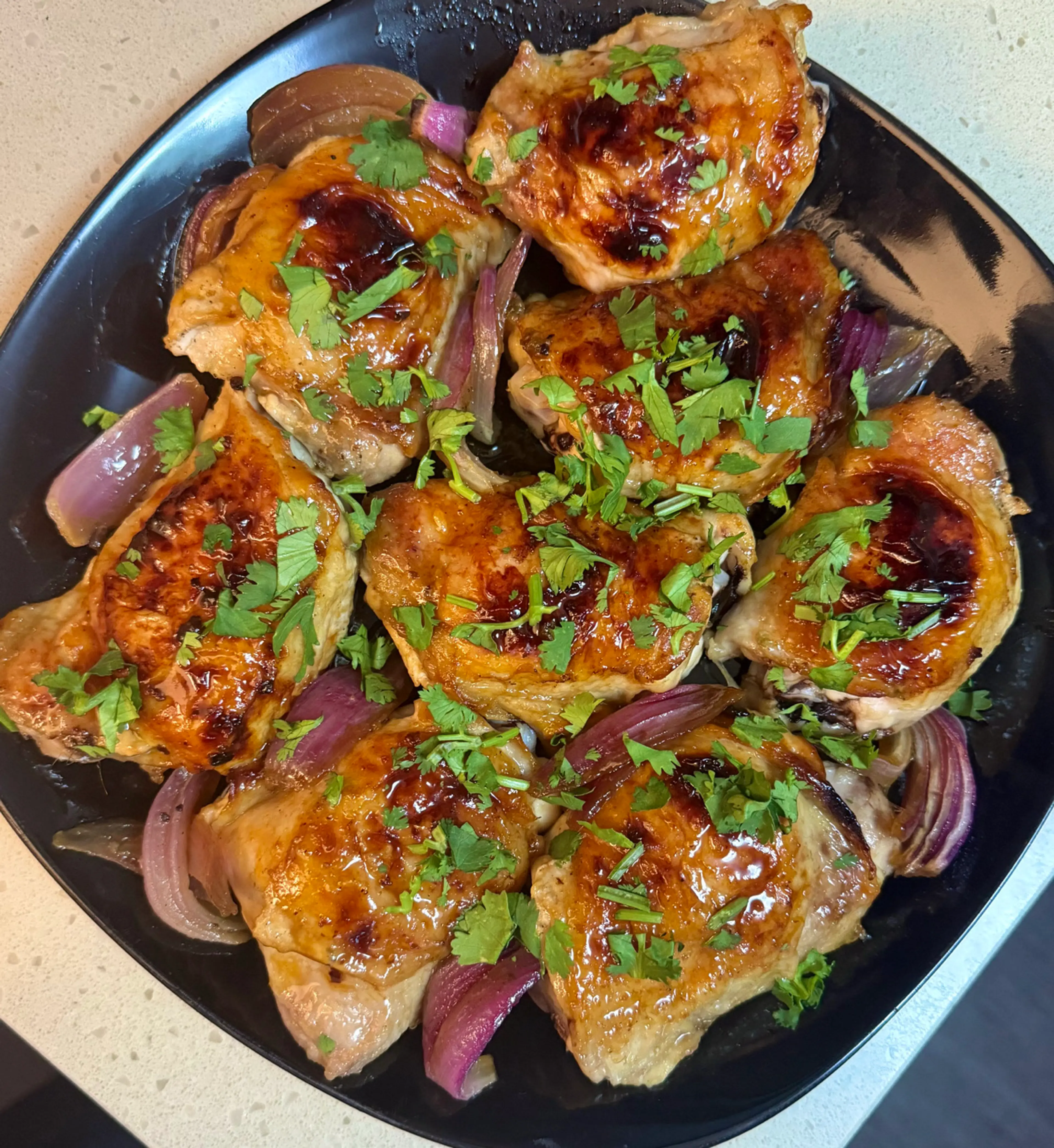 Sticky Honey Soy Chicken - baked