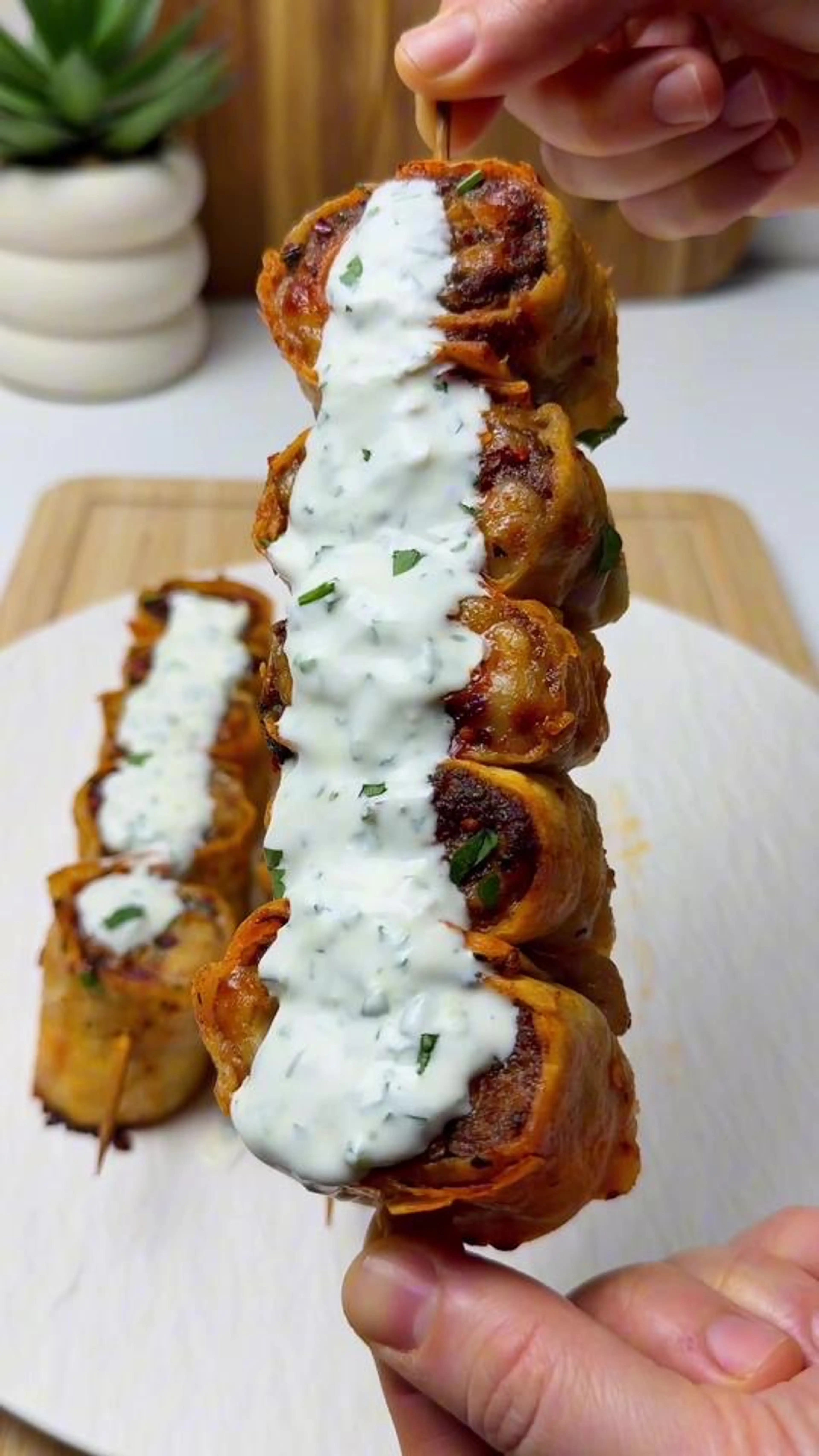 Beyti Kebab Wrap Skewers