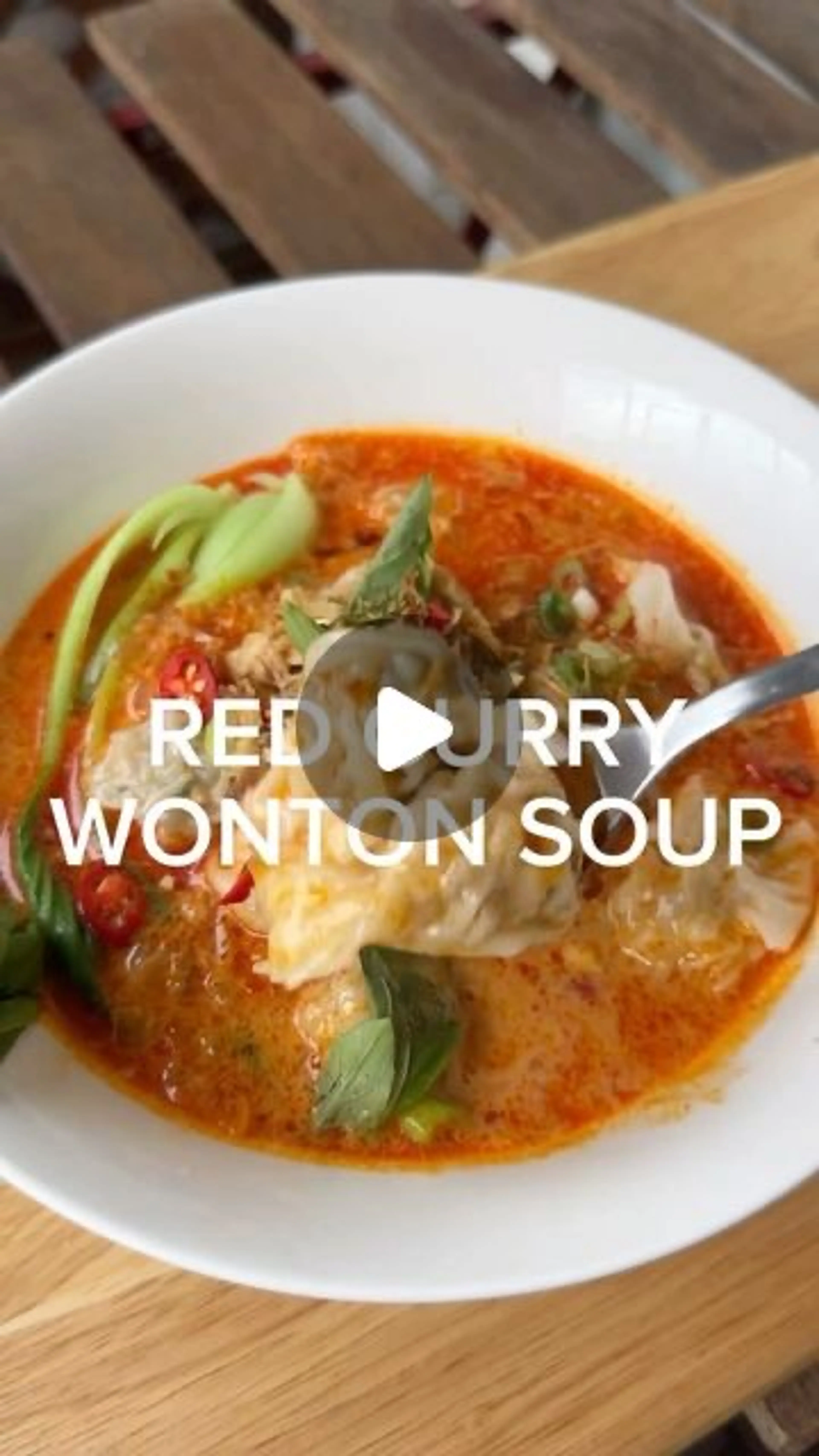 RED CURRY WONTON SOUP