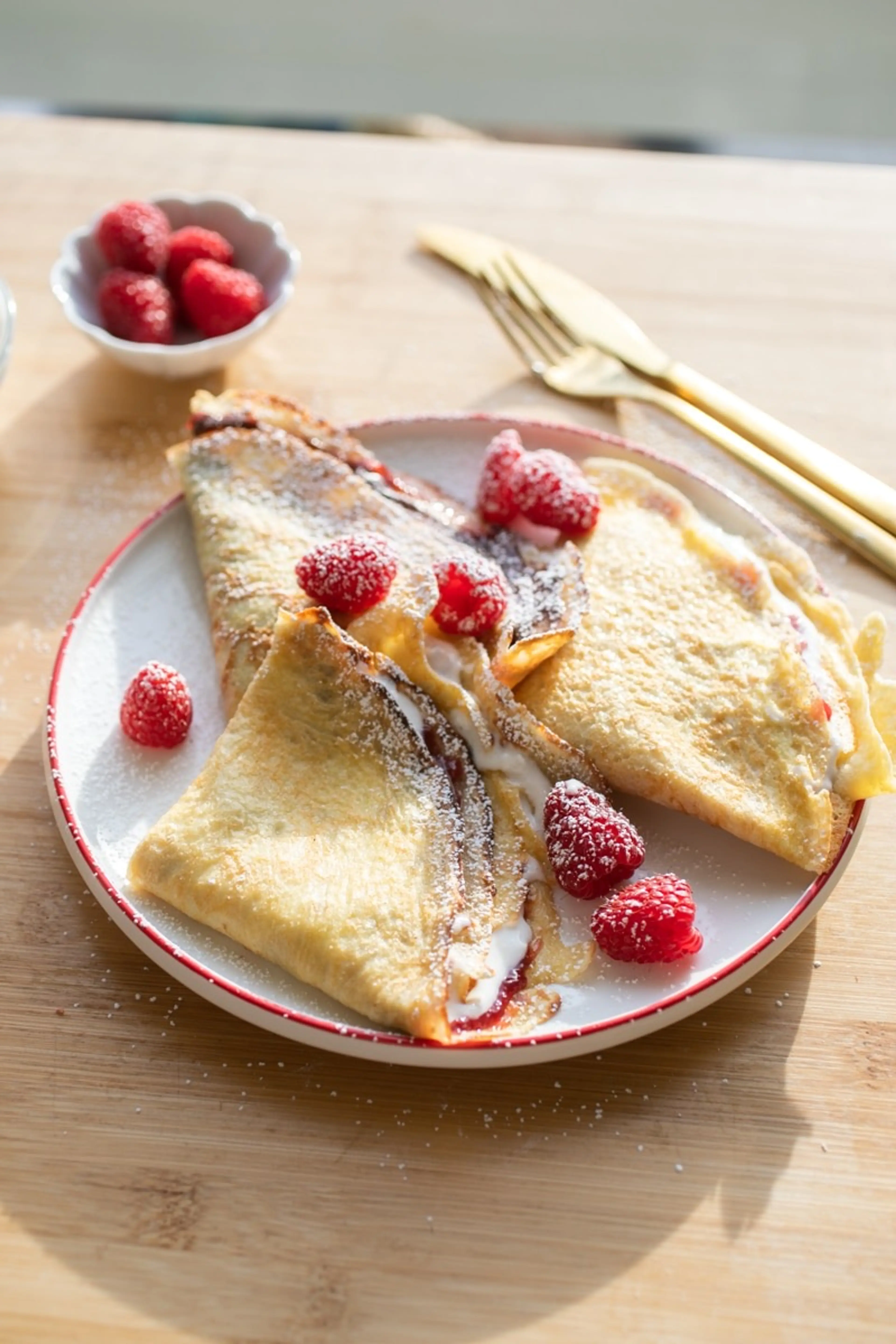 Cottage cheese crepes