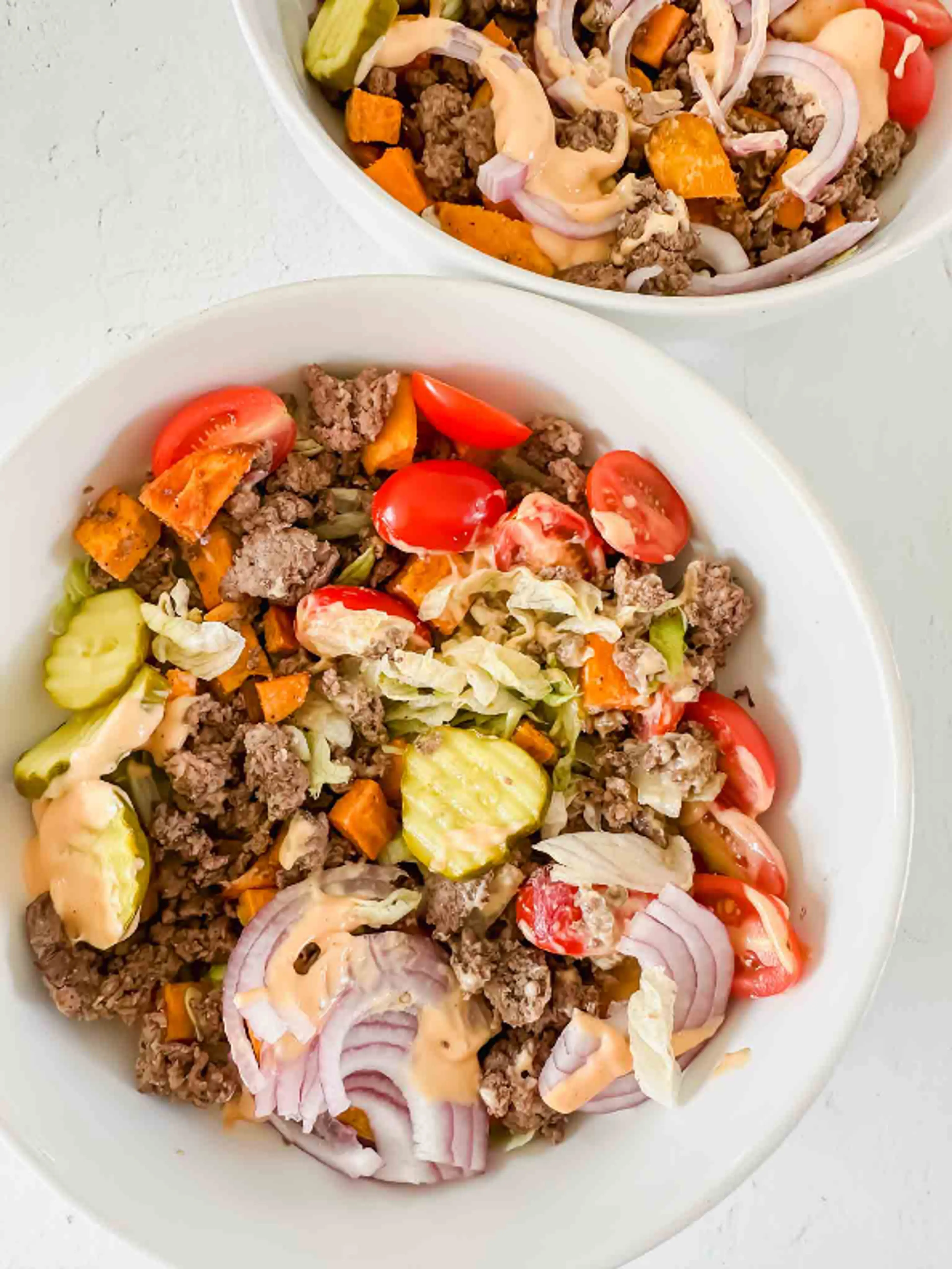 Sweet Potato Burger Bowl