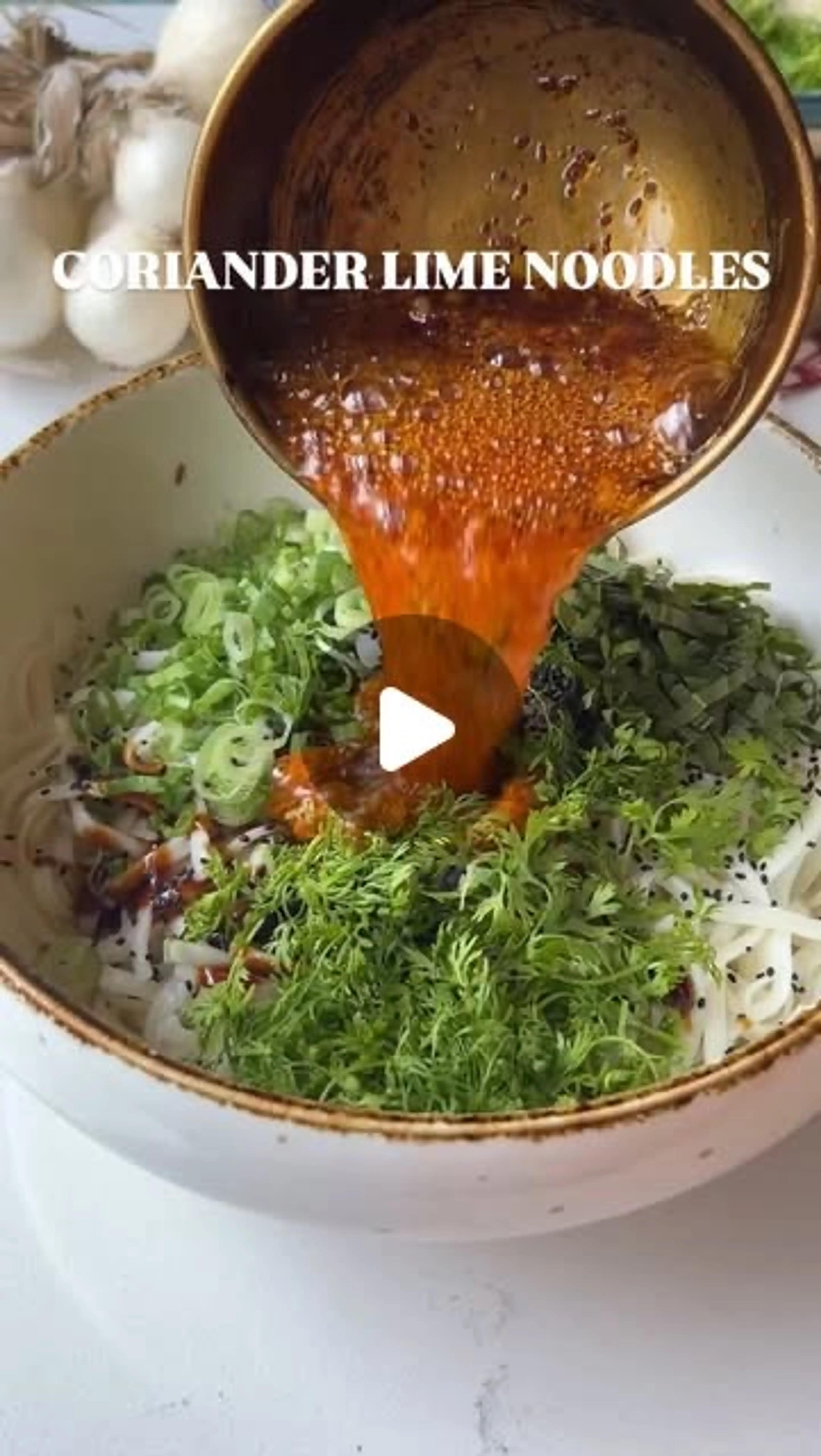 Ten Minute Spicy Coriander Lime Noodles
