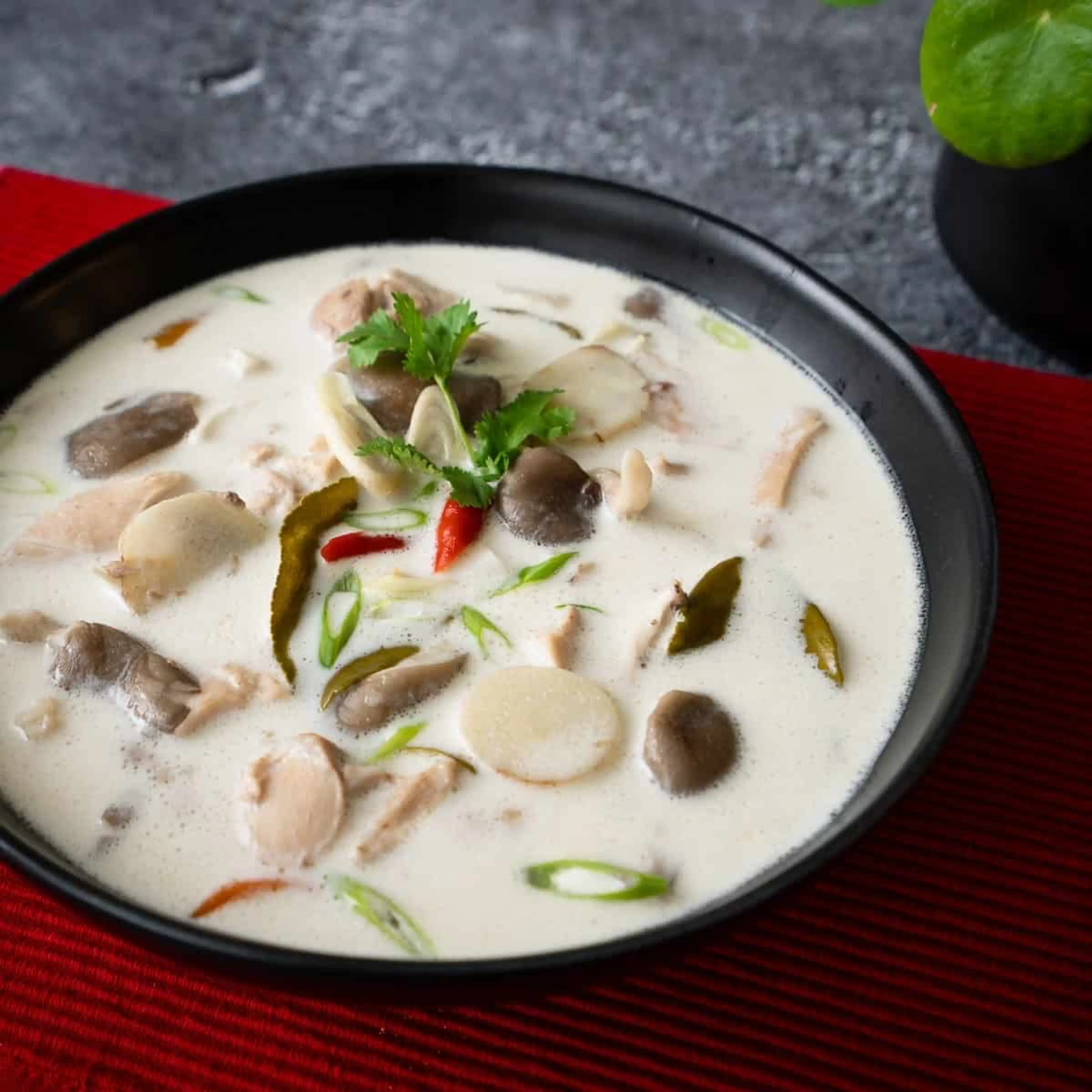 Authentic Tom Kha Gai (Thai coconut chicken soup)