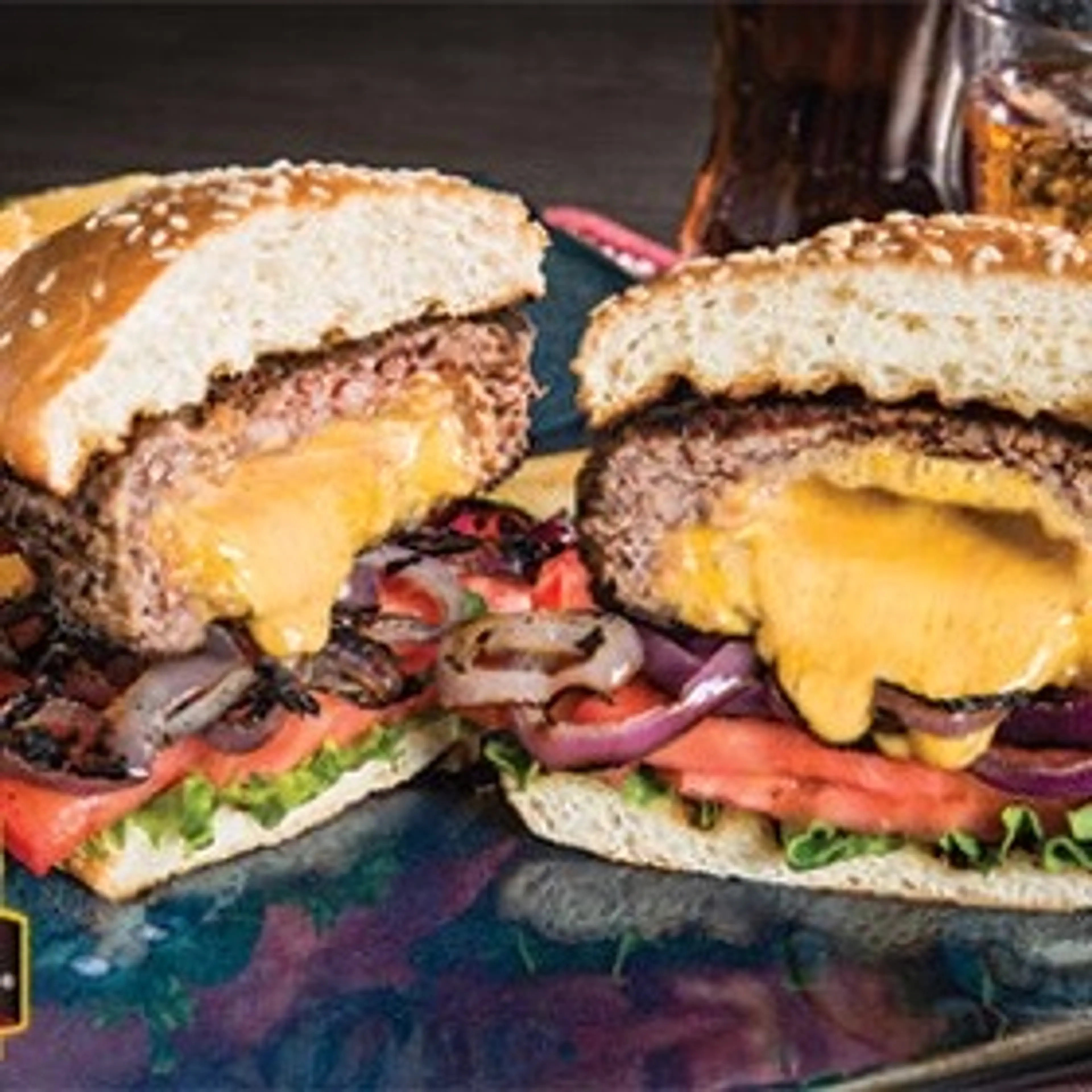 Cheesy 'Juicy Lucy' Burger
