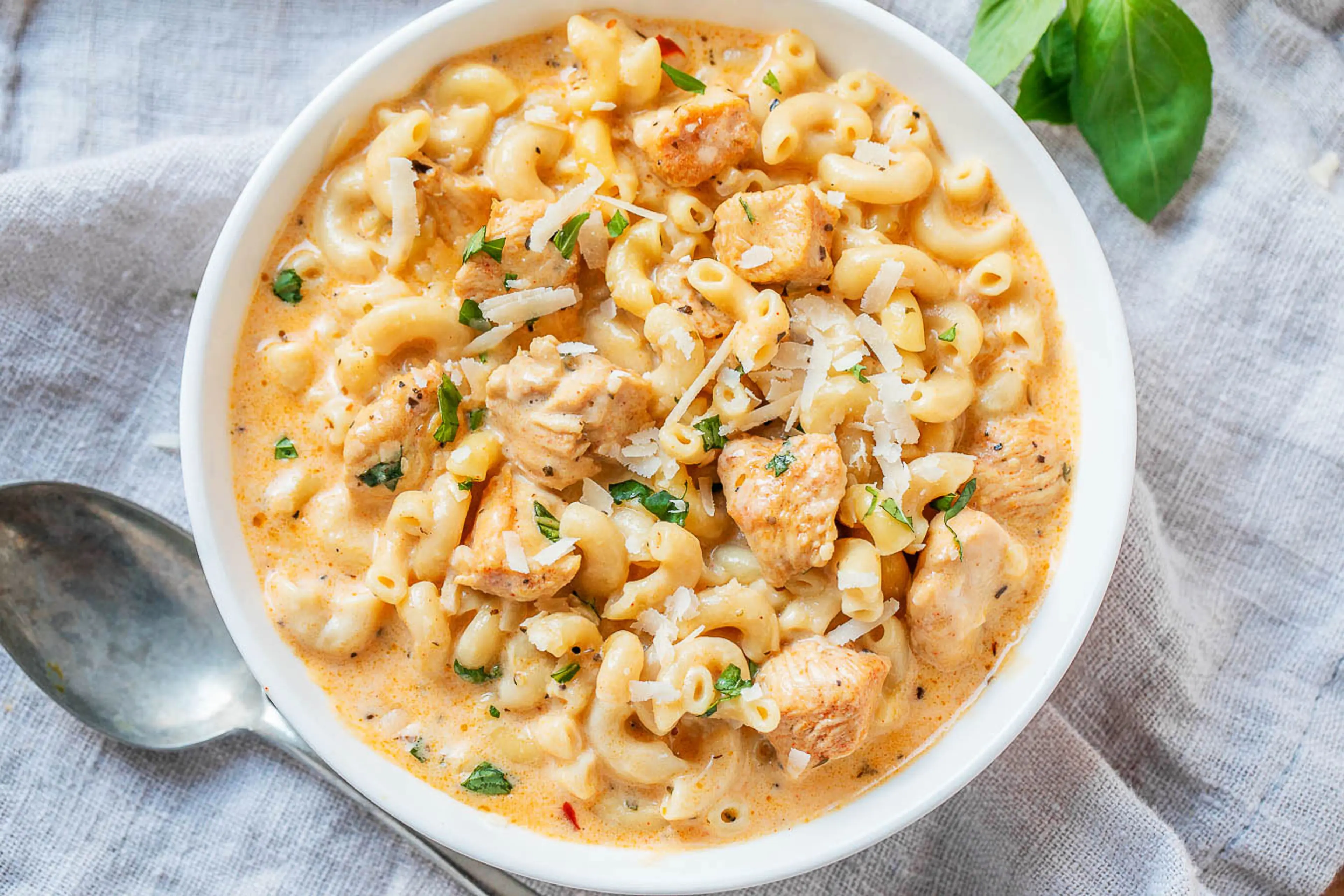 Instant Pot Creamy Garlic Chicken Pasta