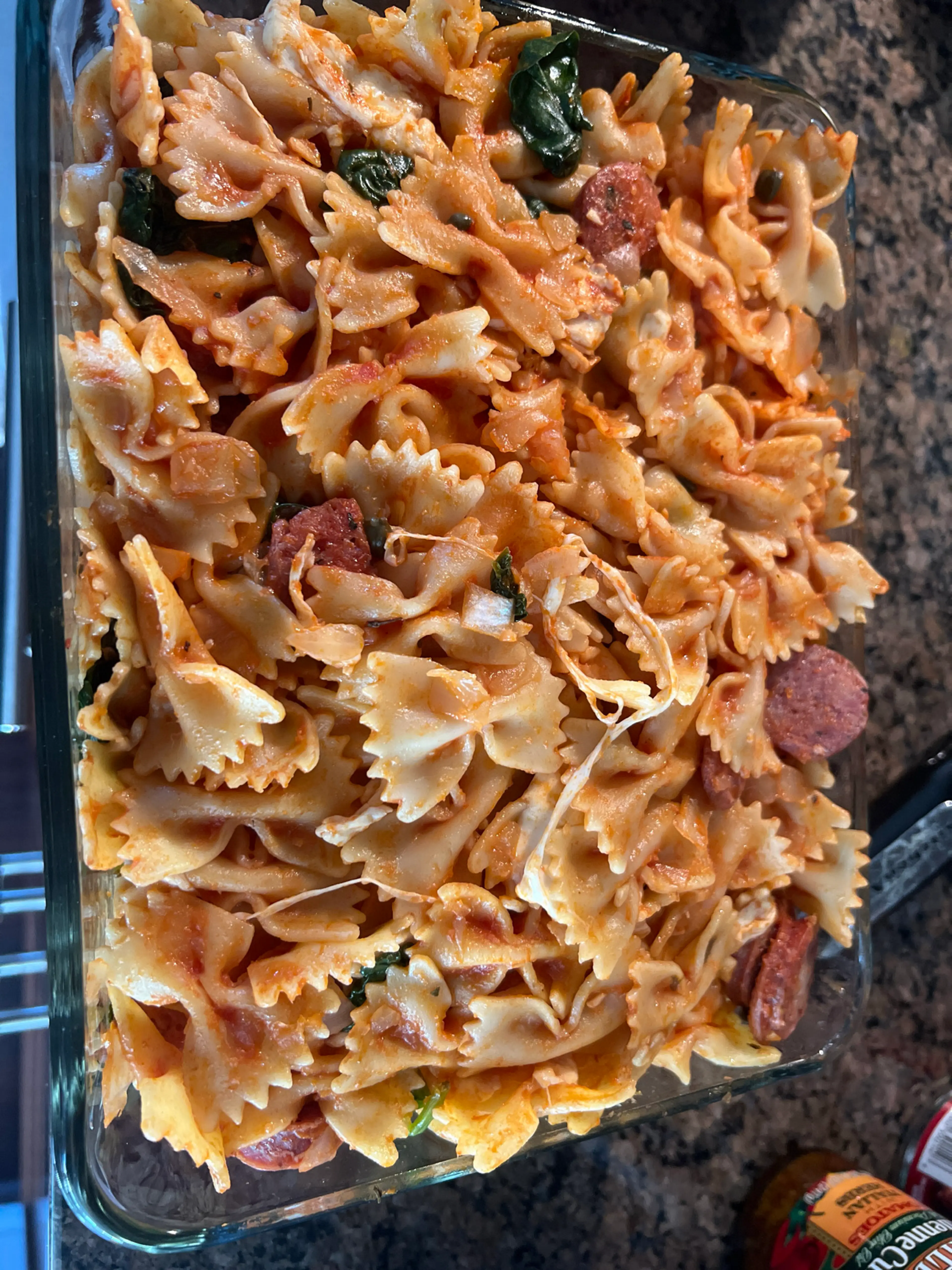 Chicken Sausage and Feta Pasta