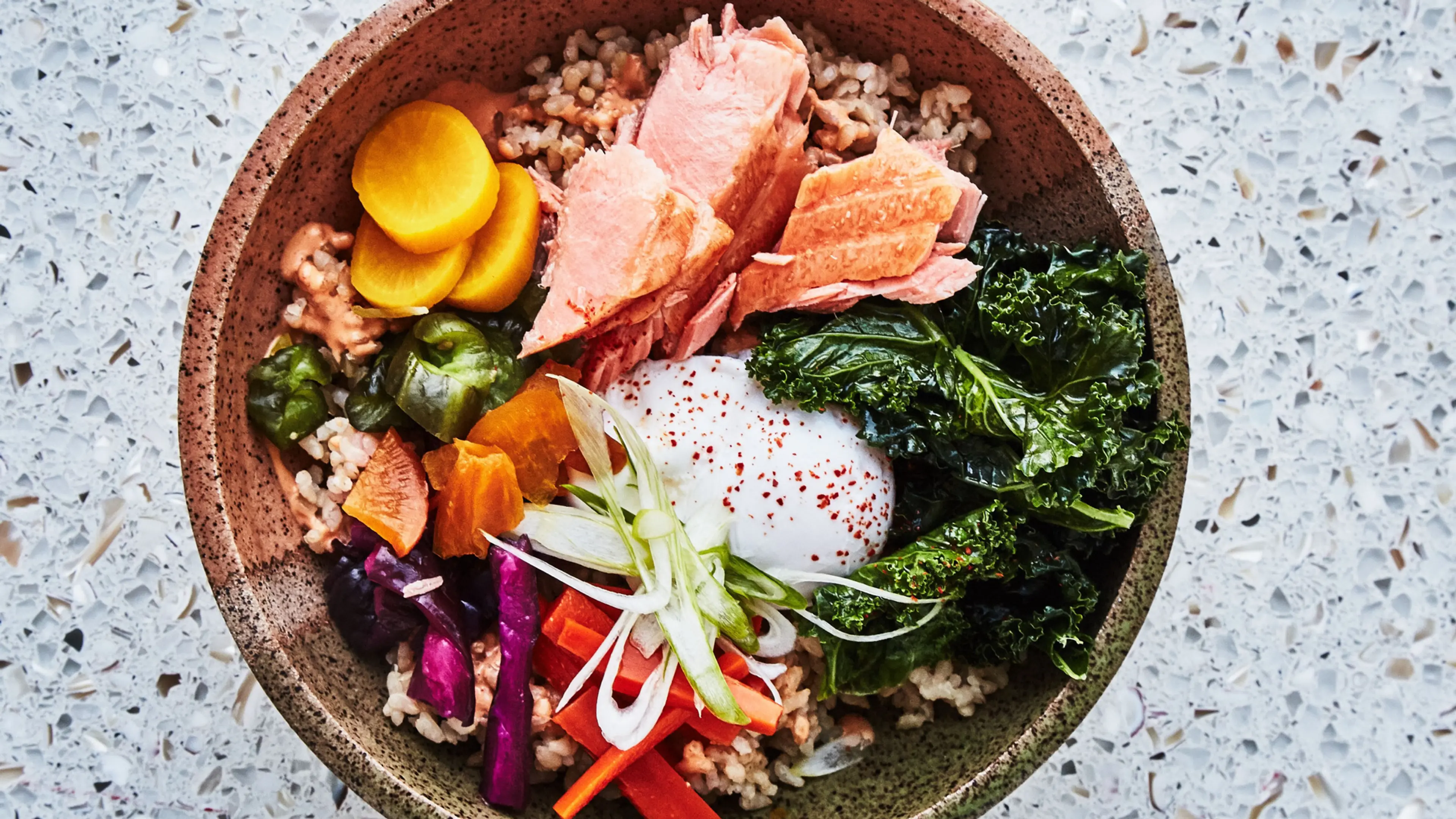 Smoked Fish and Rice Breakfast Bowl