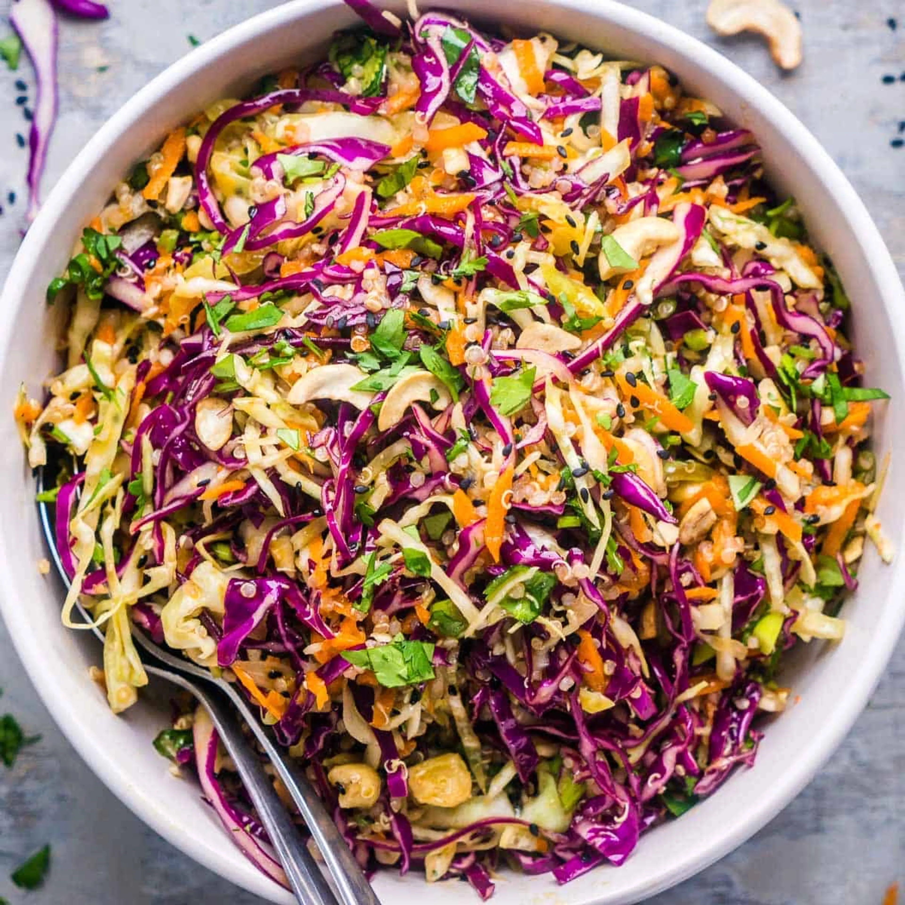 Easy Asian Slaw Recipe with Sesame Ginger Dressing