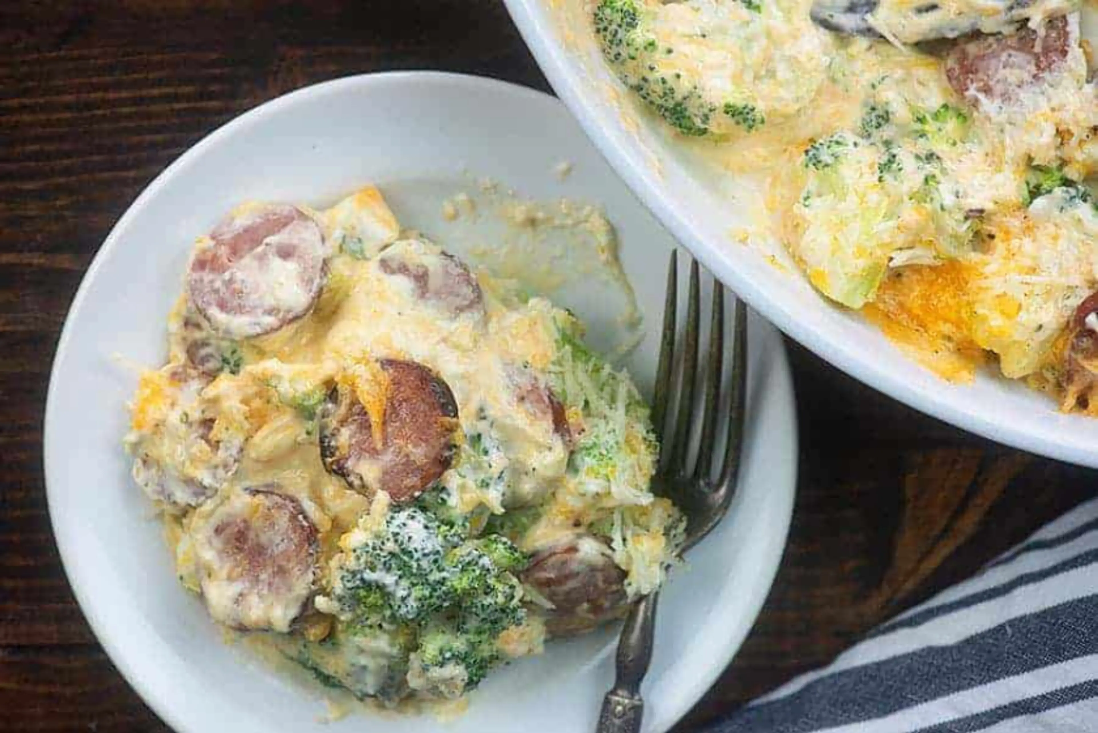 Cheesy Broccoli & Sausage Casserole