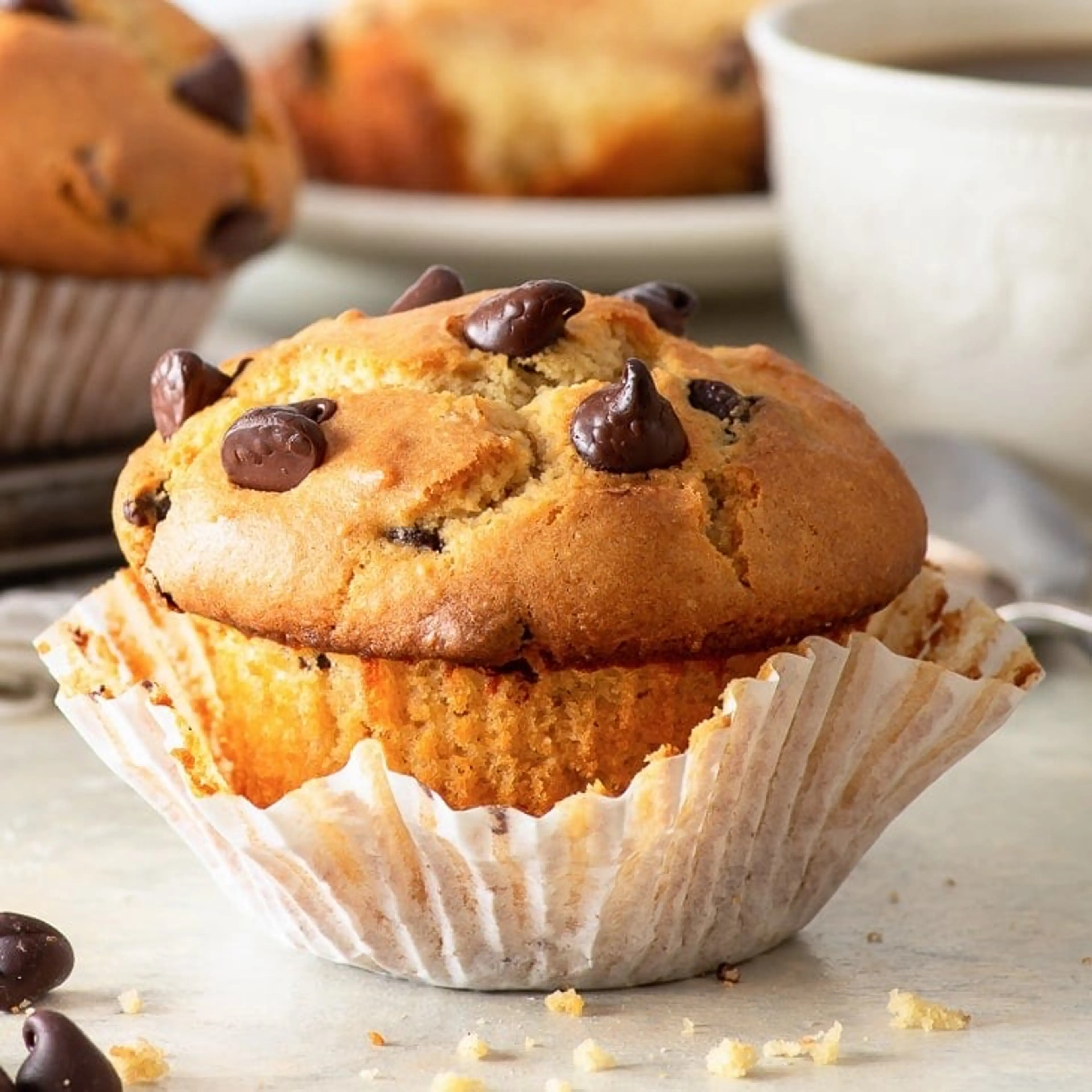 Gluten Free Bakery Style Chocolate Chip Muffins