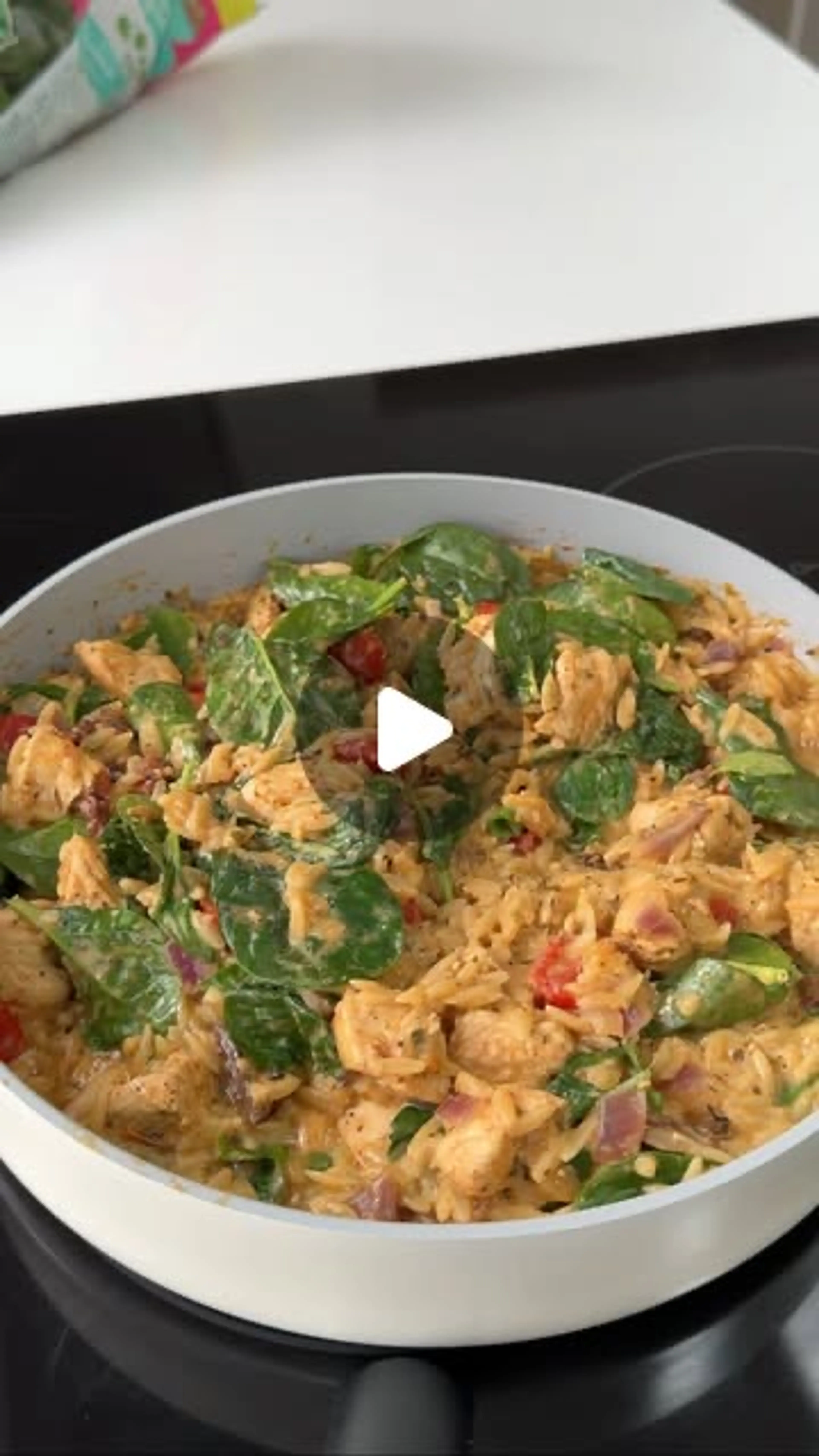 This One Pan Tuscan Chicken Orzo Is a Quick, Healthy, High P