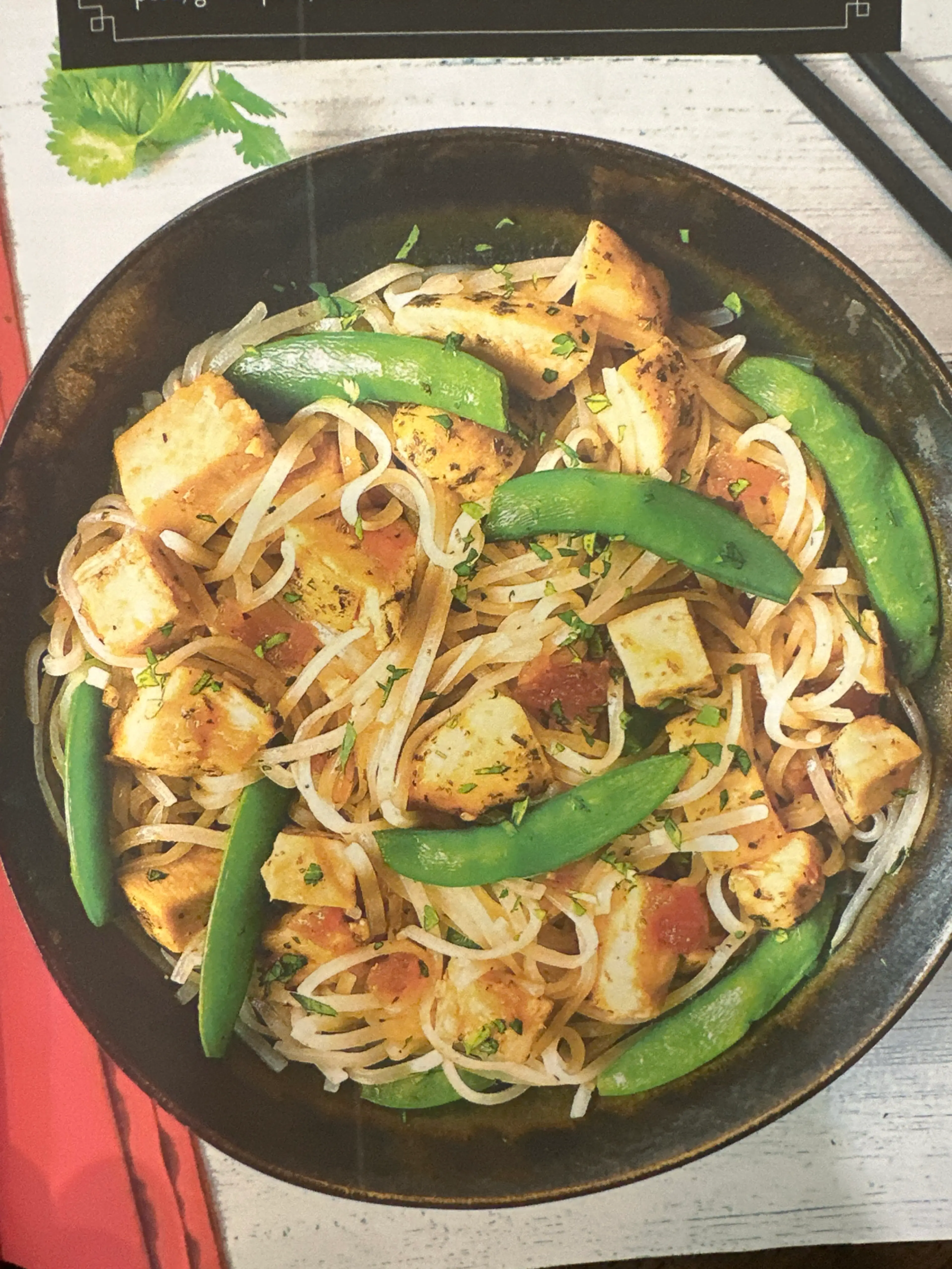 Sweet-and-Sour Chicken with Rice Noodles