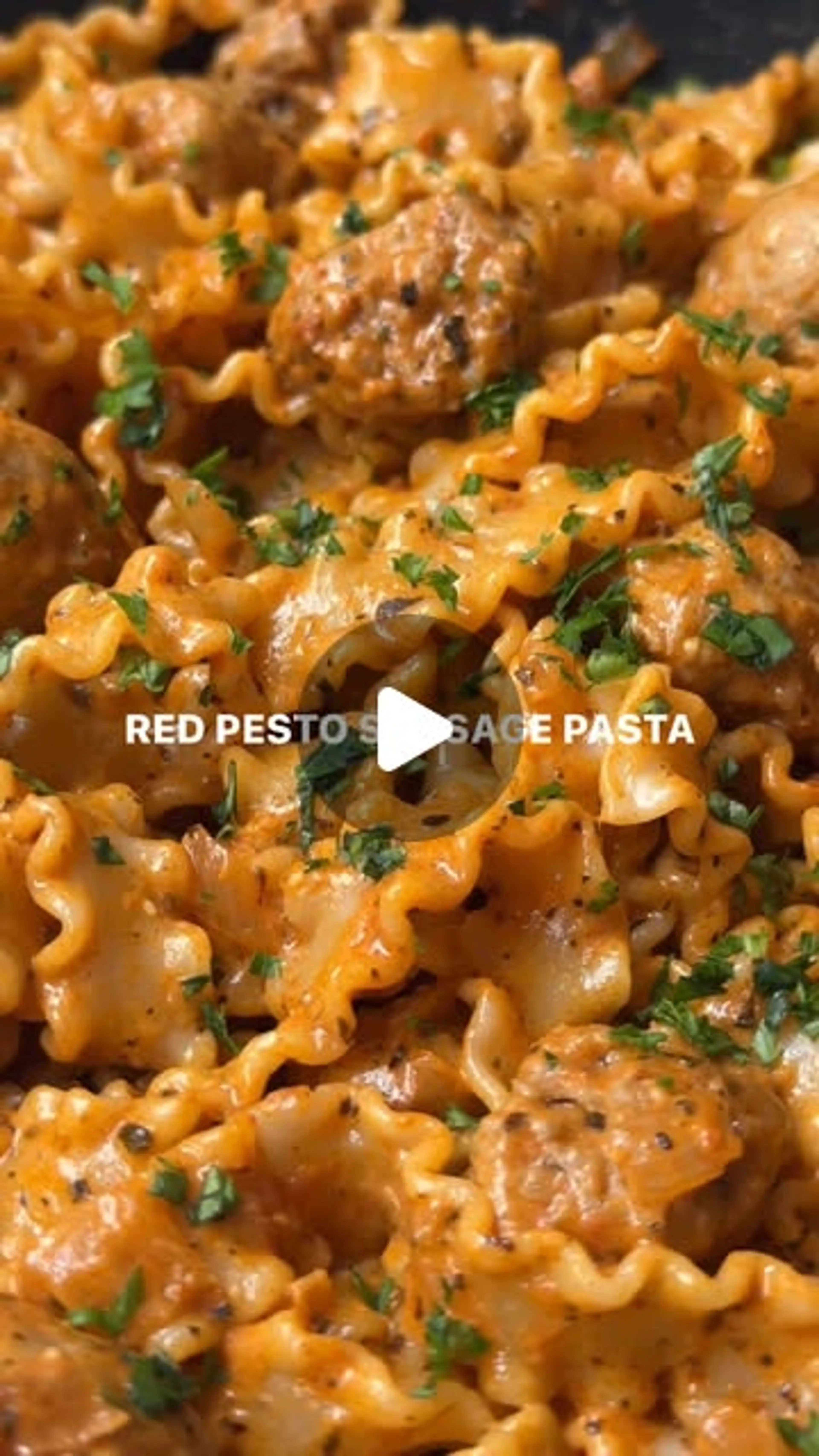 Red Pesto Sausage Pasta