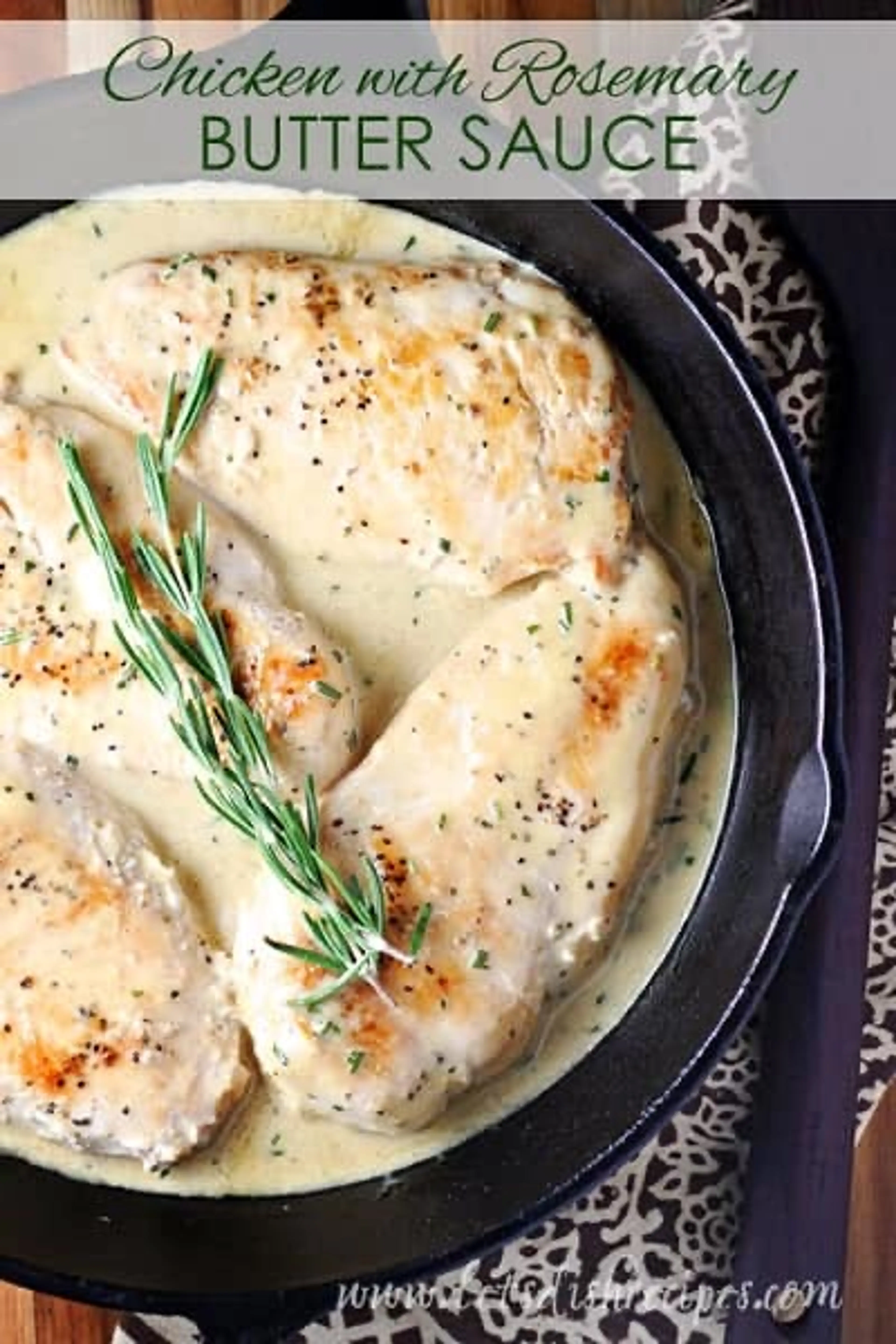 Chicken with Rosemary Butter Sauce