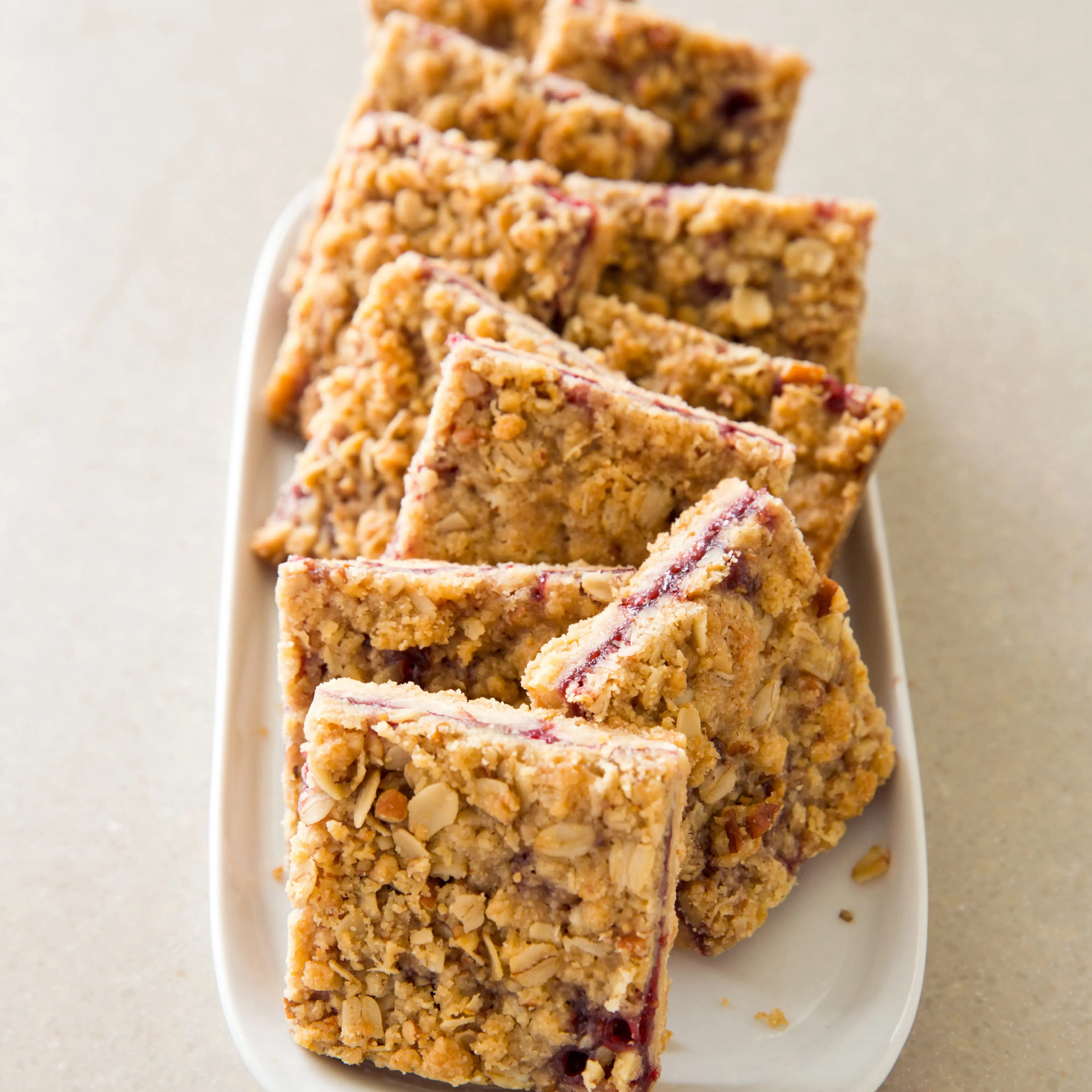 Raspberry Streusel Bars (ATK)
