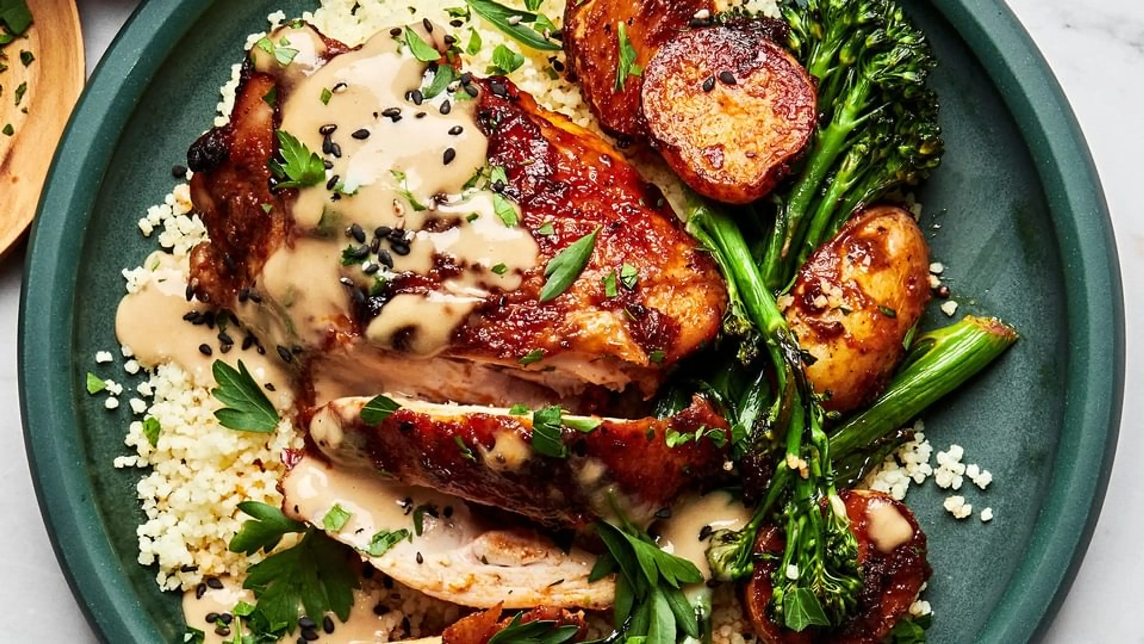 Honey Harissa Chicken Sheet Pan